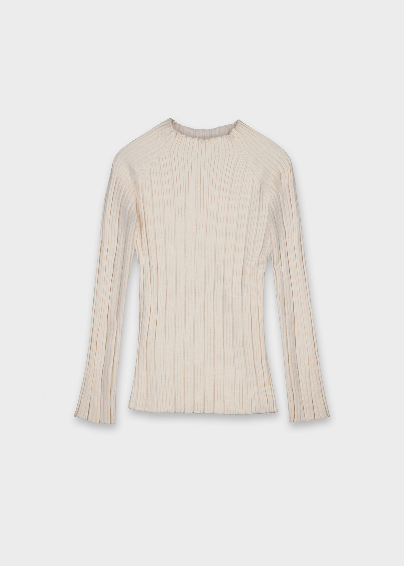 T-shirt à col cheminé en tricot fille