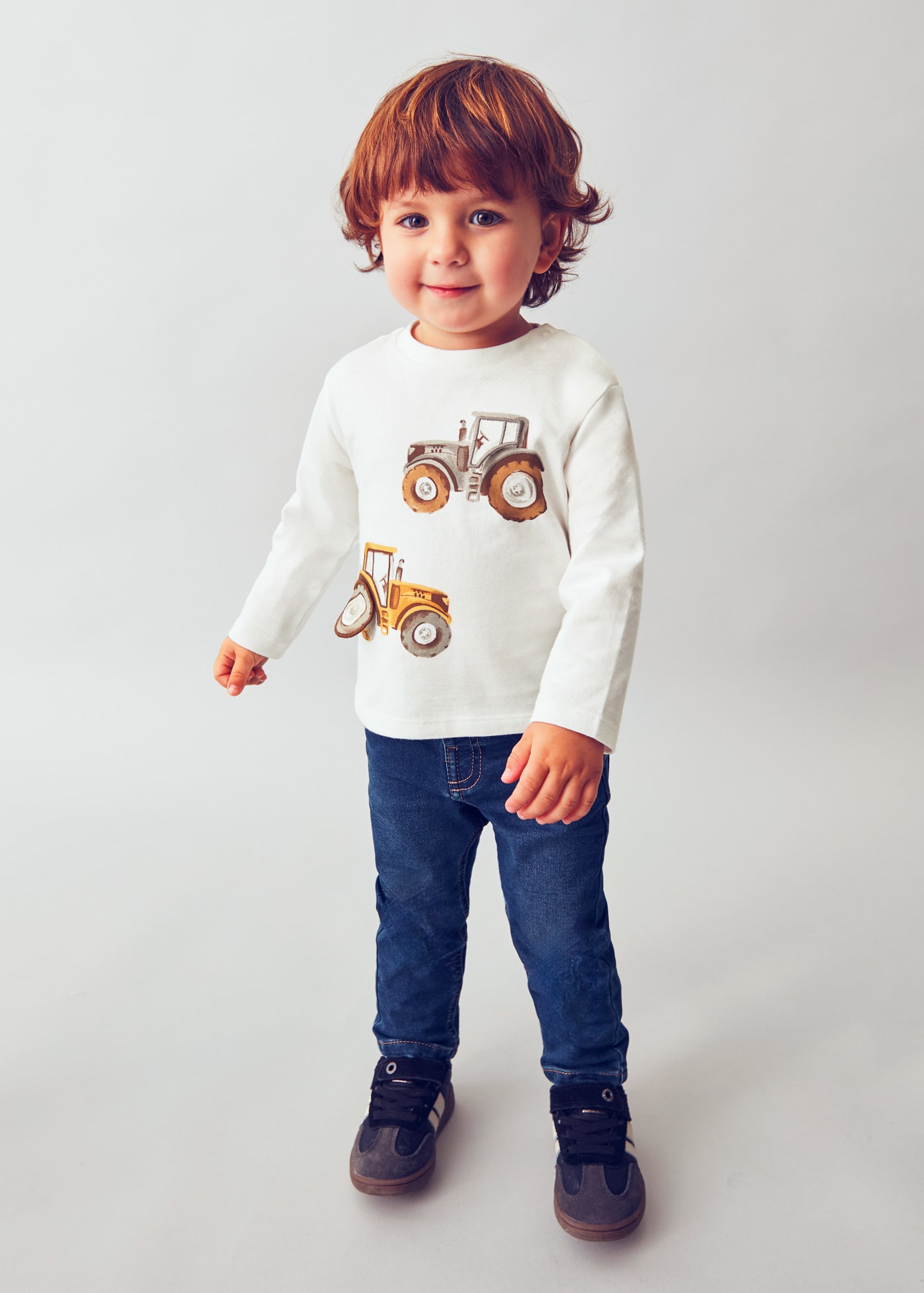 T-shirt interactif tracteur bébé