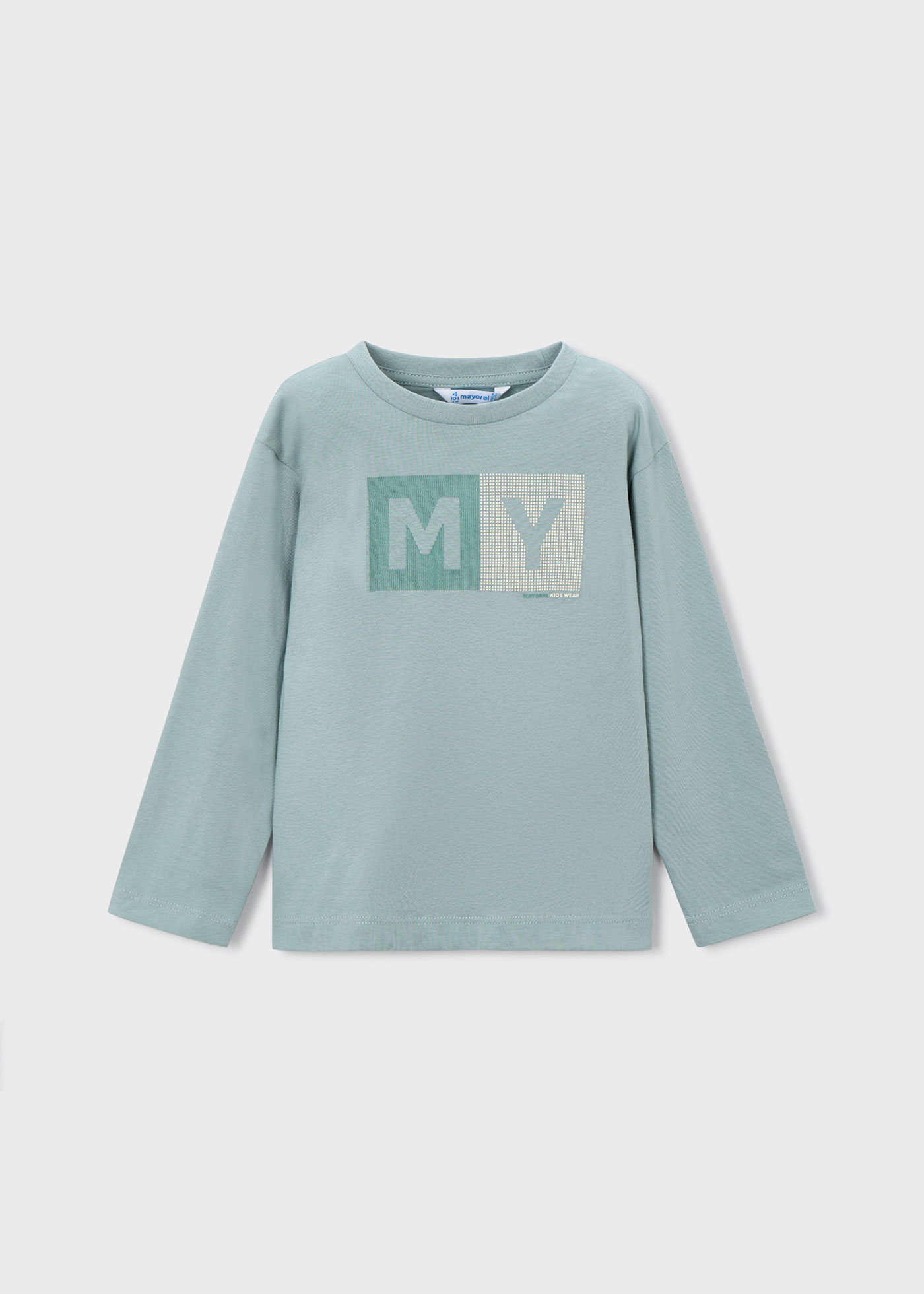 Camiseta letras básica niño