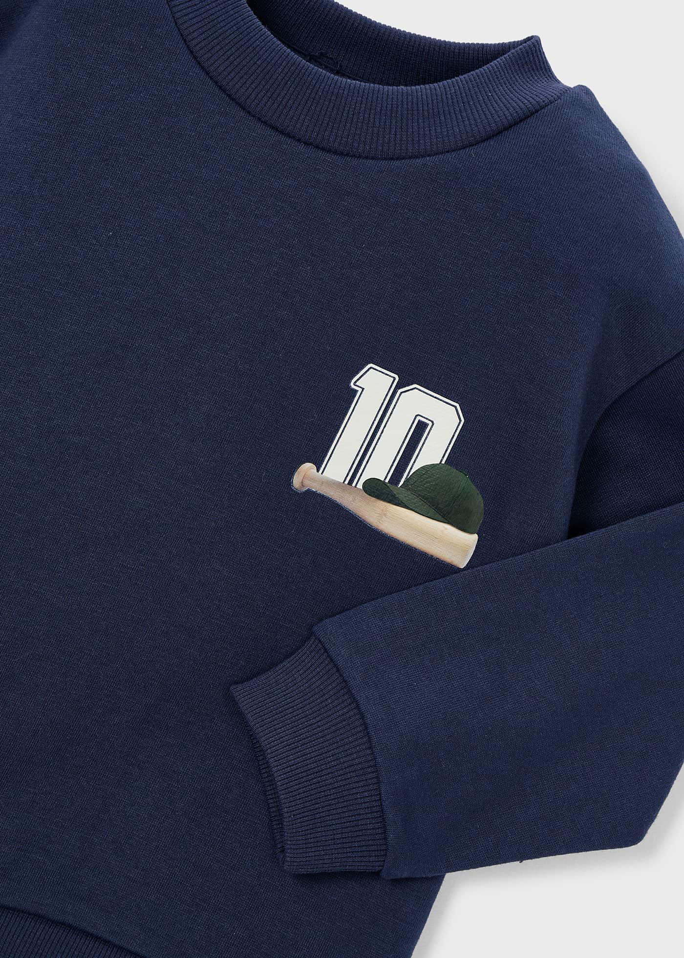 Sweat imprimé au dos garçon