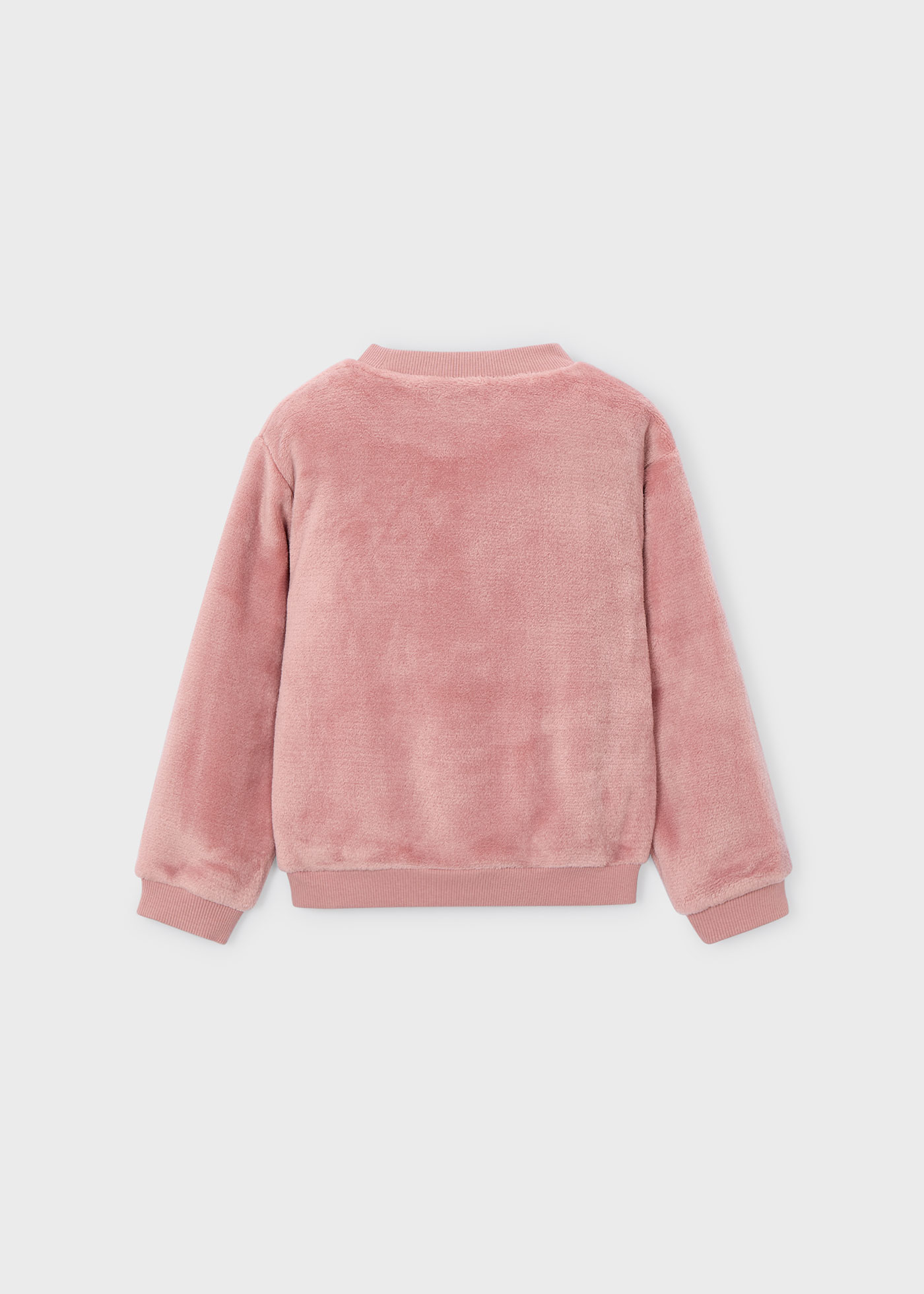 Sudadera pelo flores niña