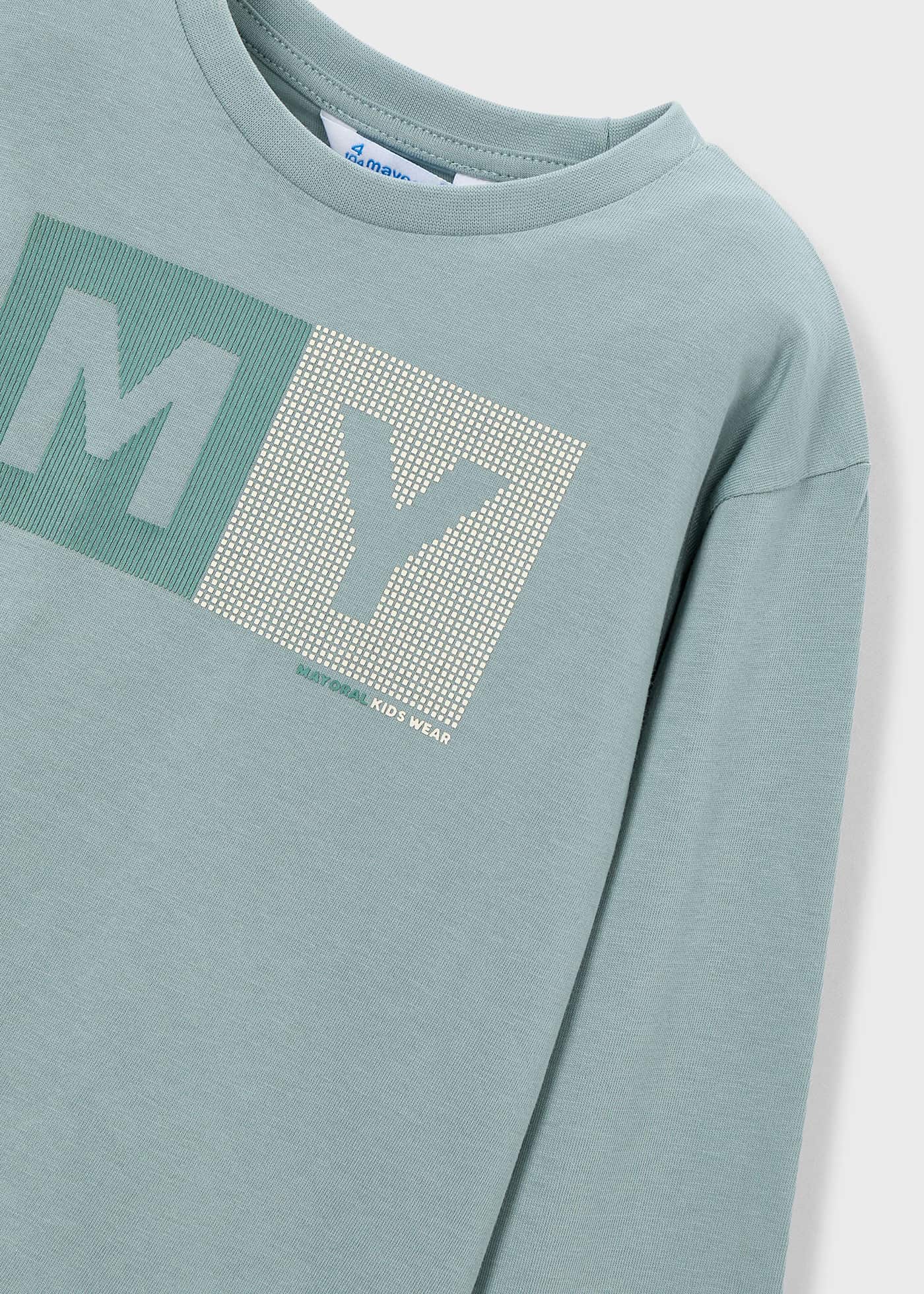 Camiseta letras básica niño