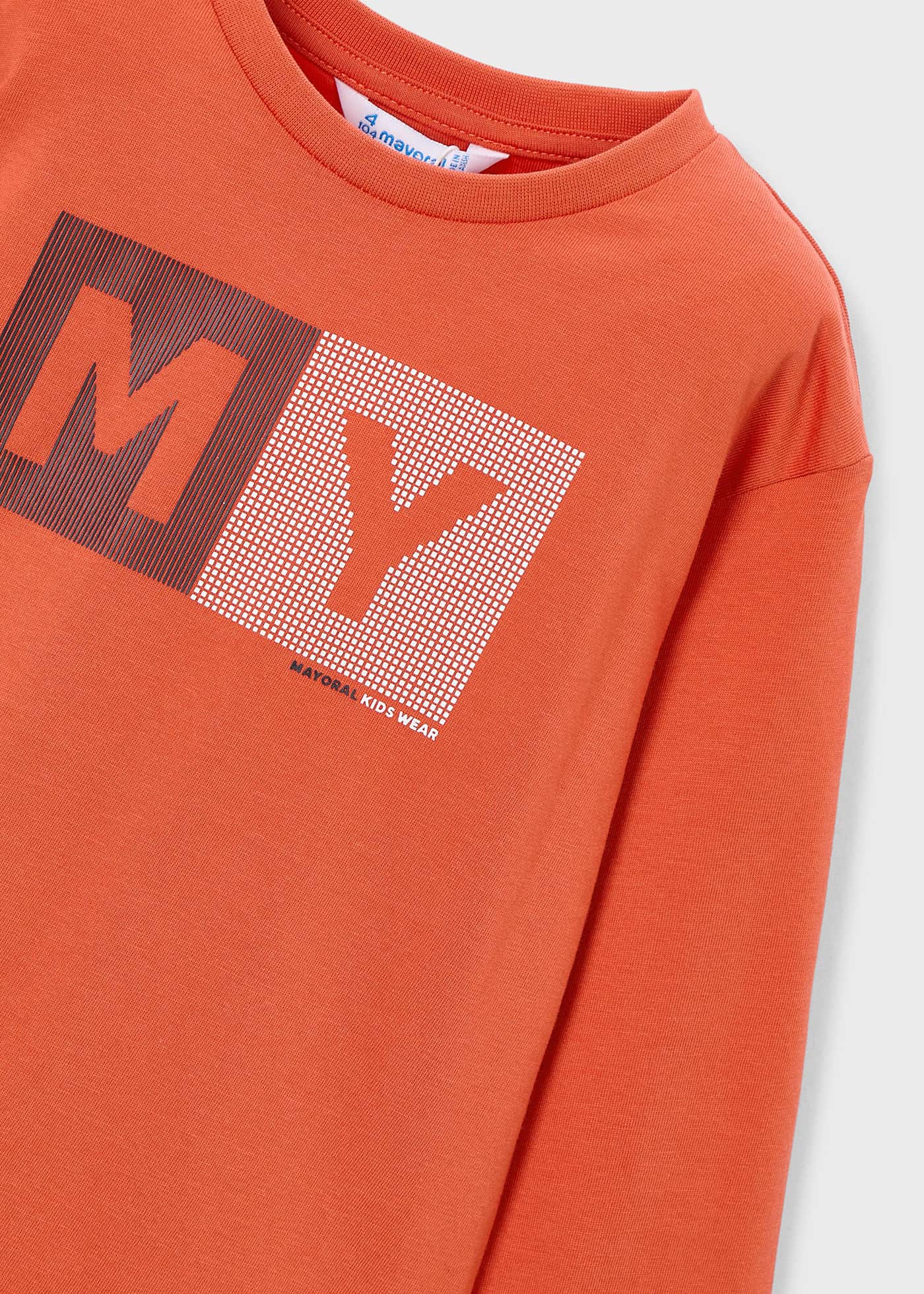 Camiseta letras básica niño