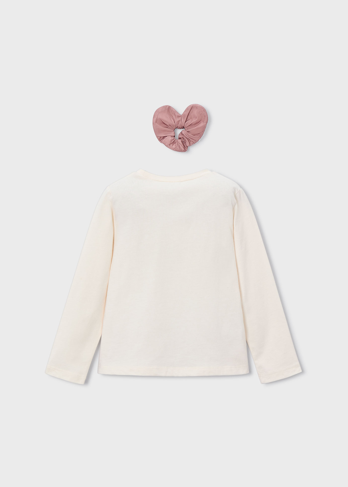Camiseta con coletero niña