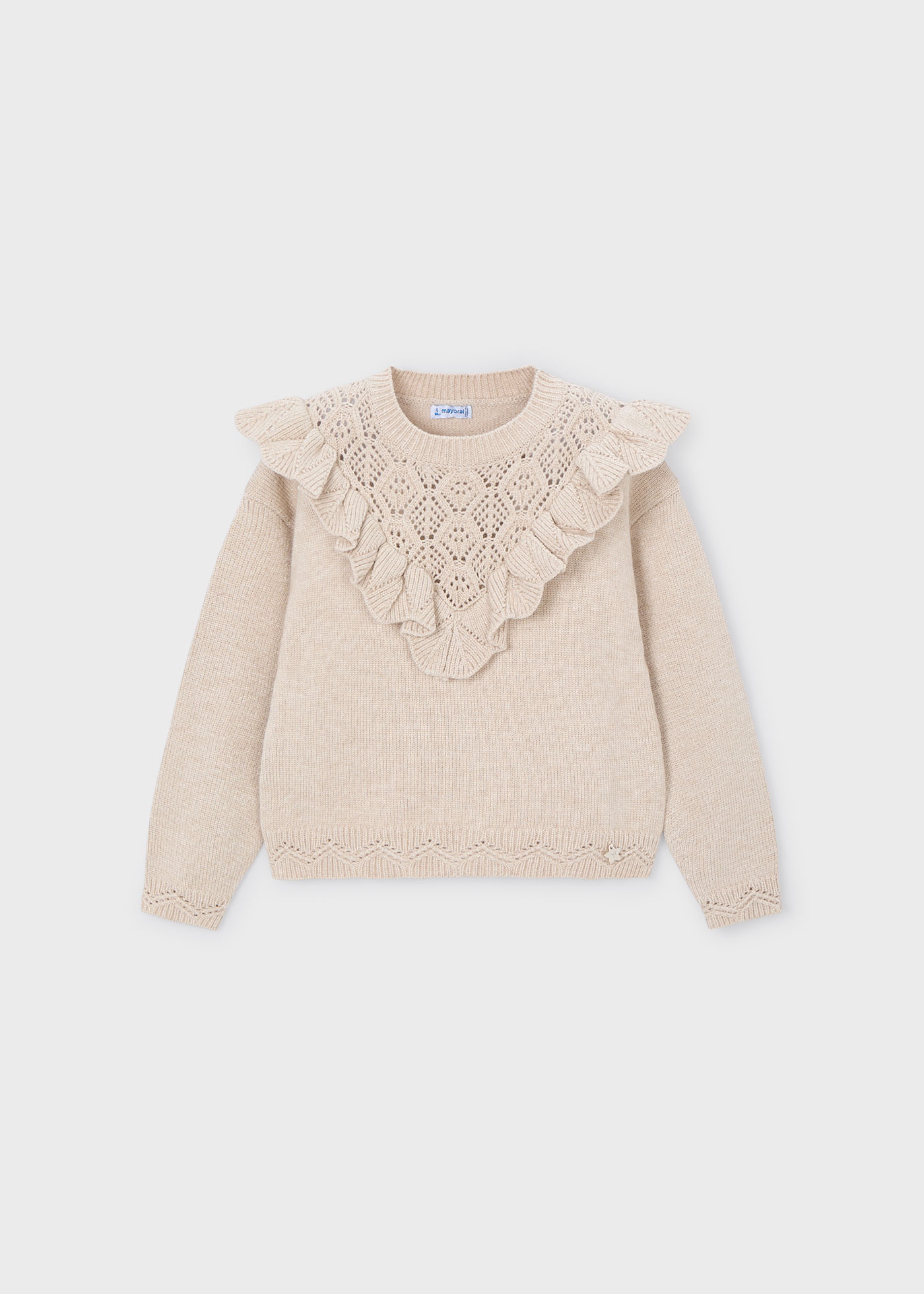 Jersey tricot calados niña