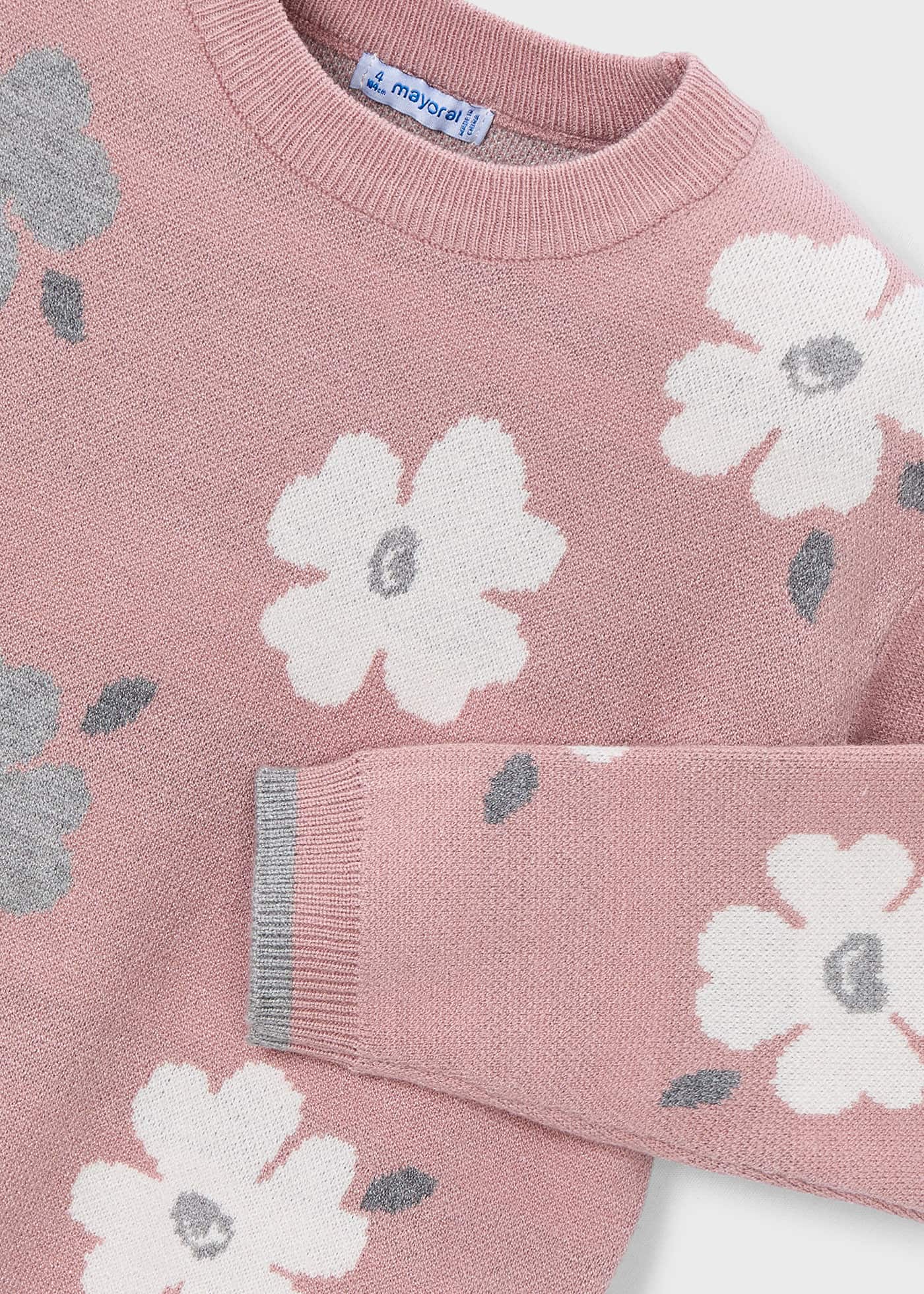 Girls jacquard jumper