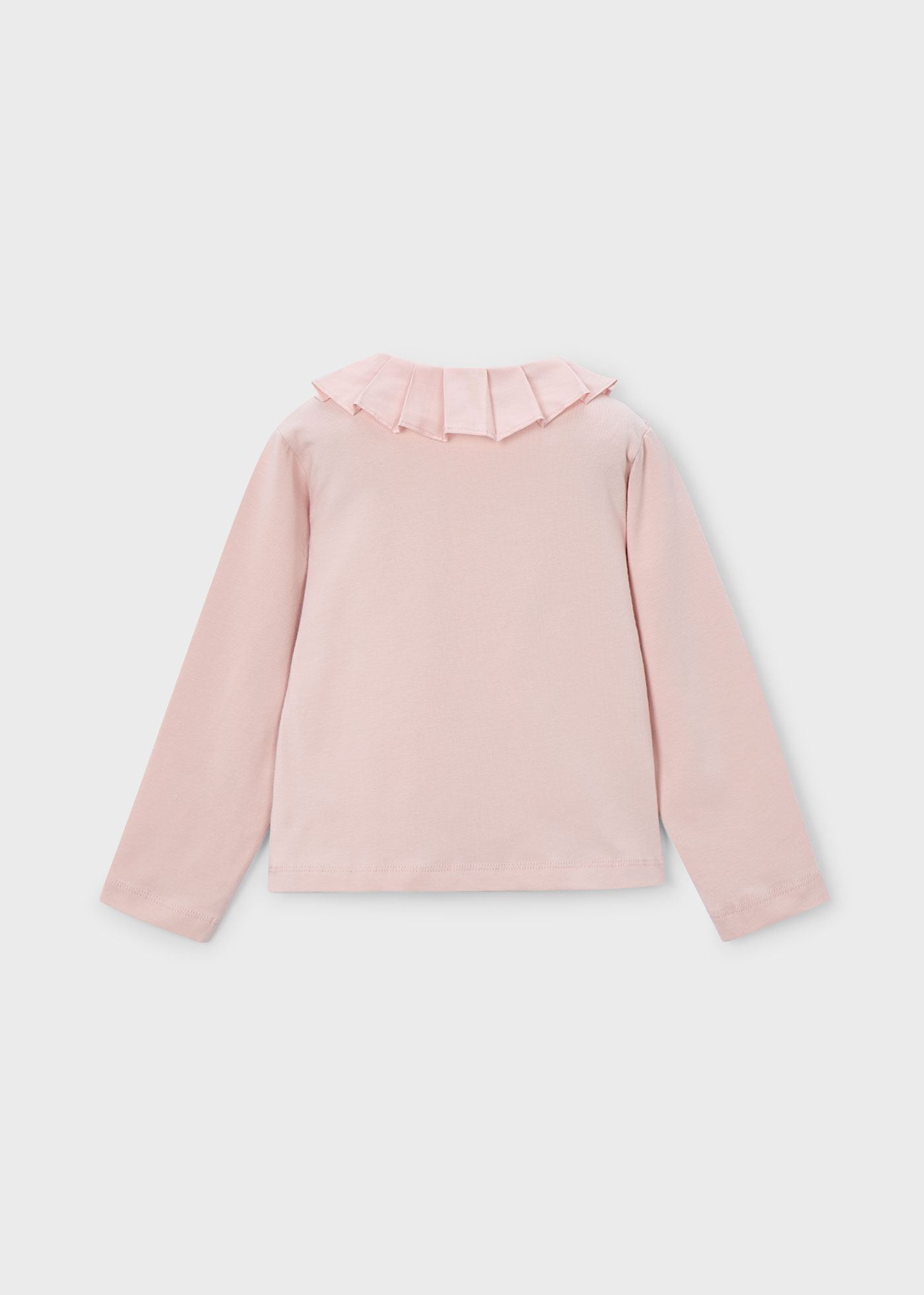 Girl Polo Shirt with Embellished Collar