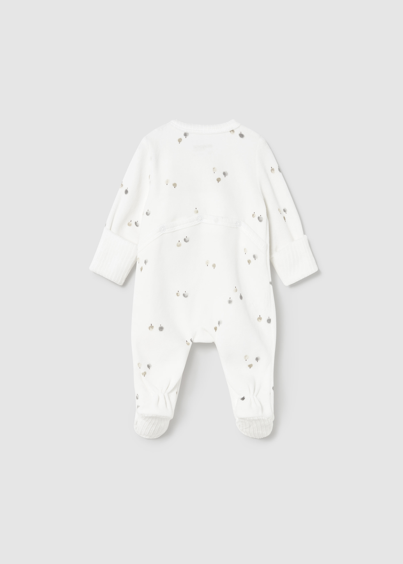 Newborn unisex romper with feet