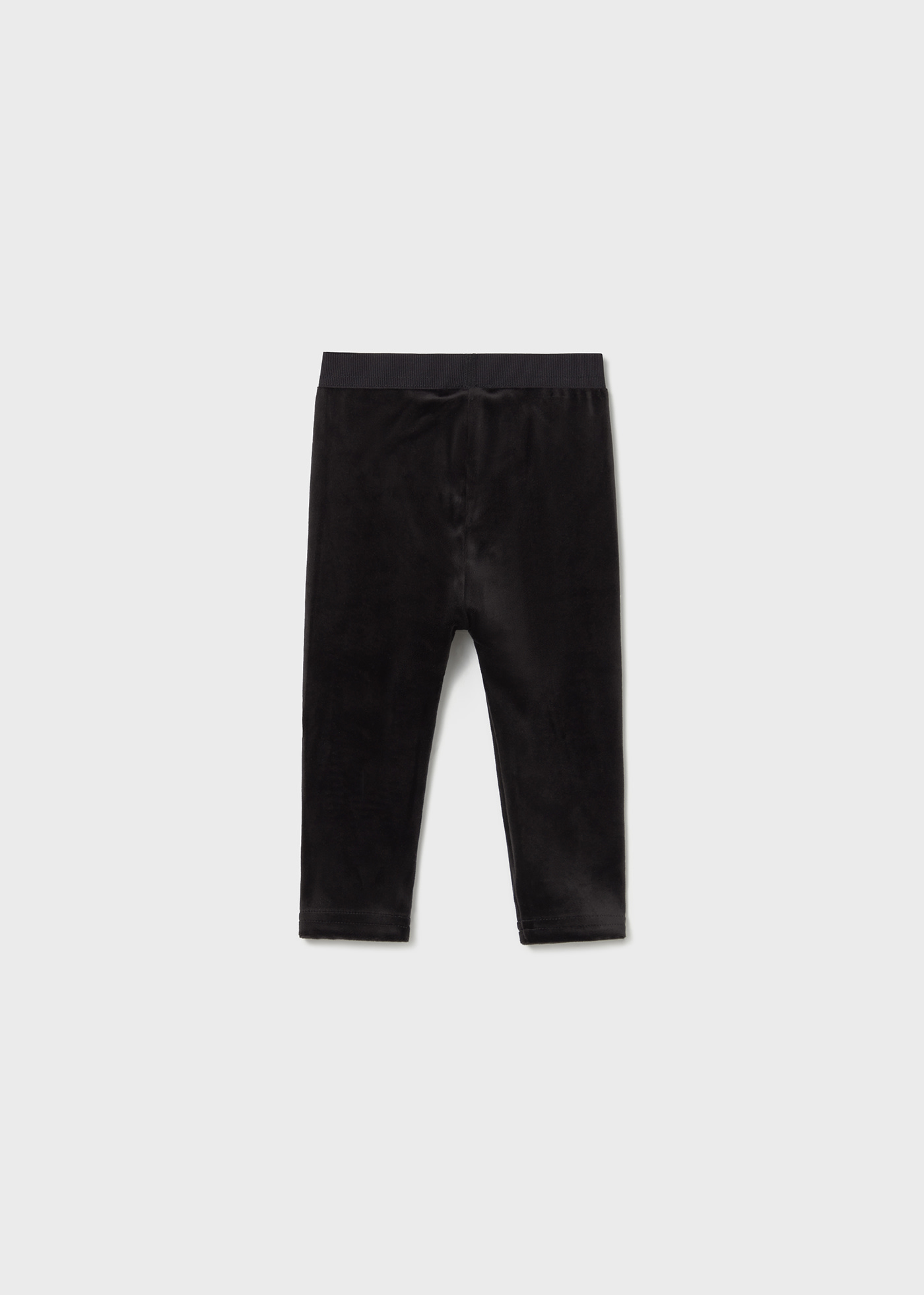 Leggings basique en velours bébé
