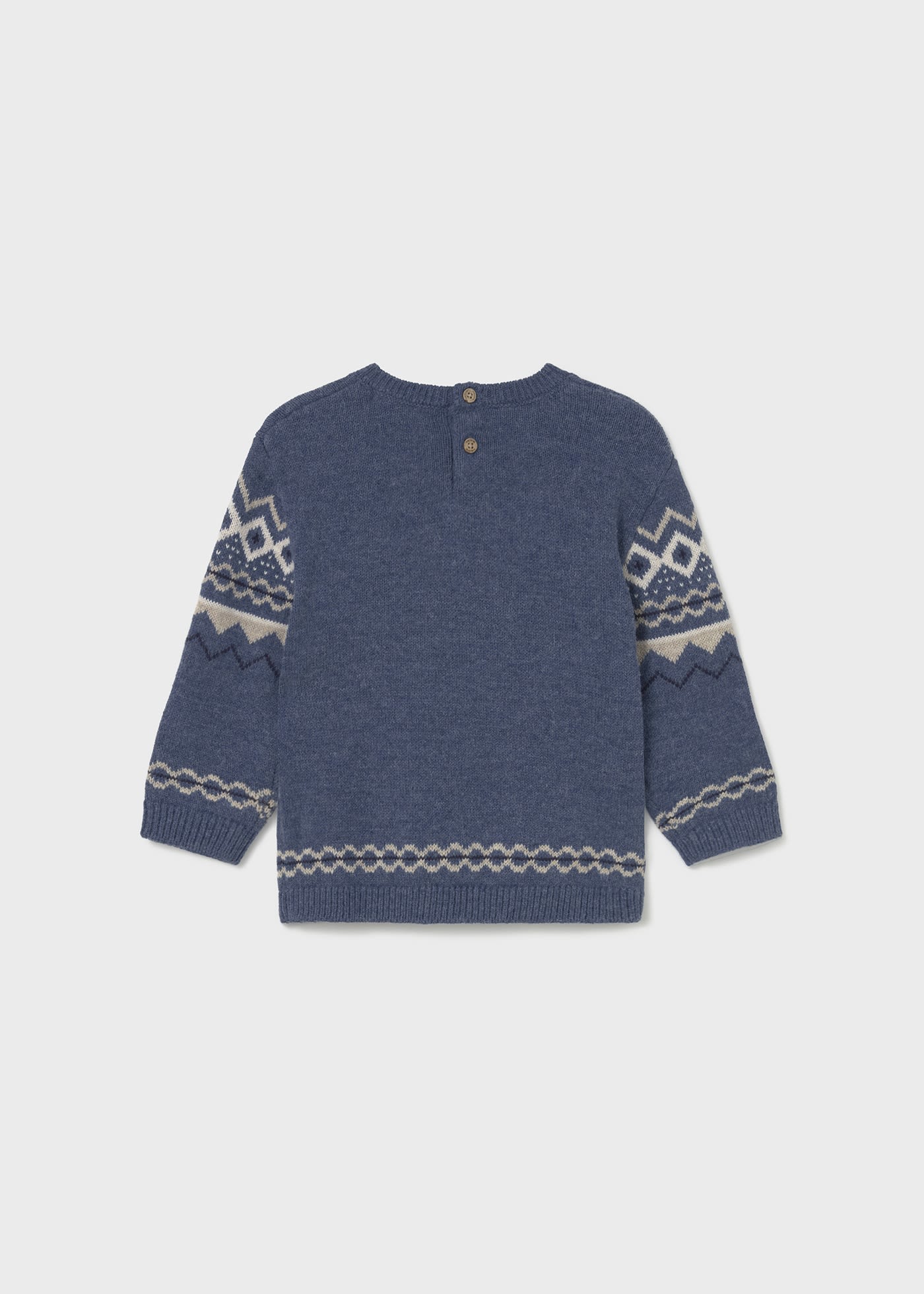 Pull motif jacquard bébé