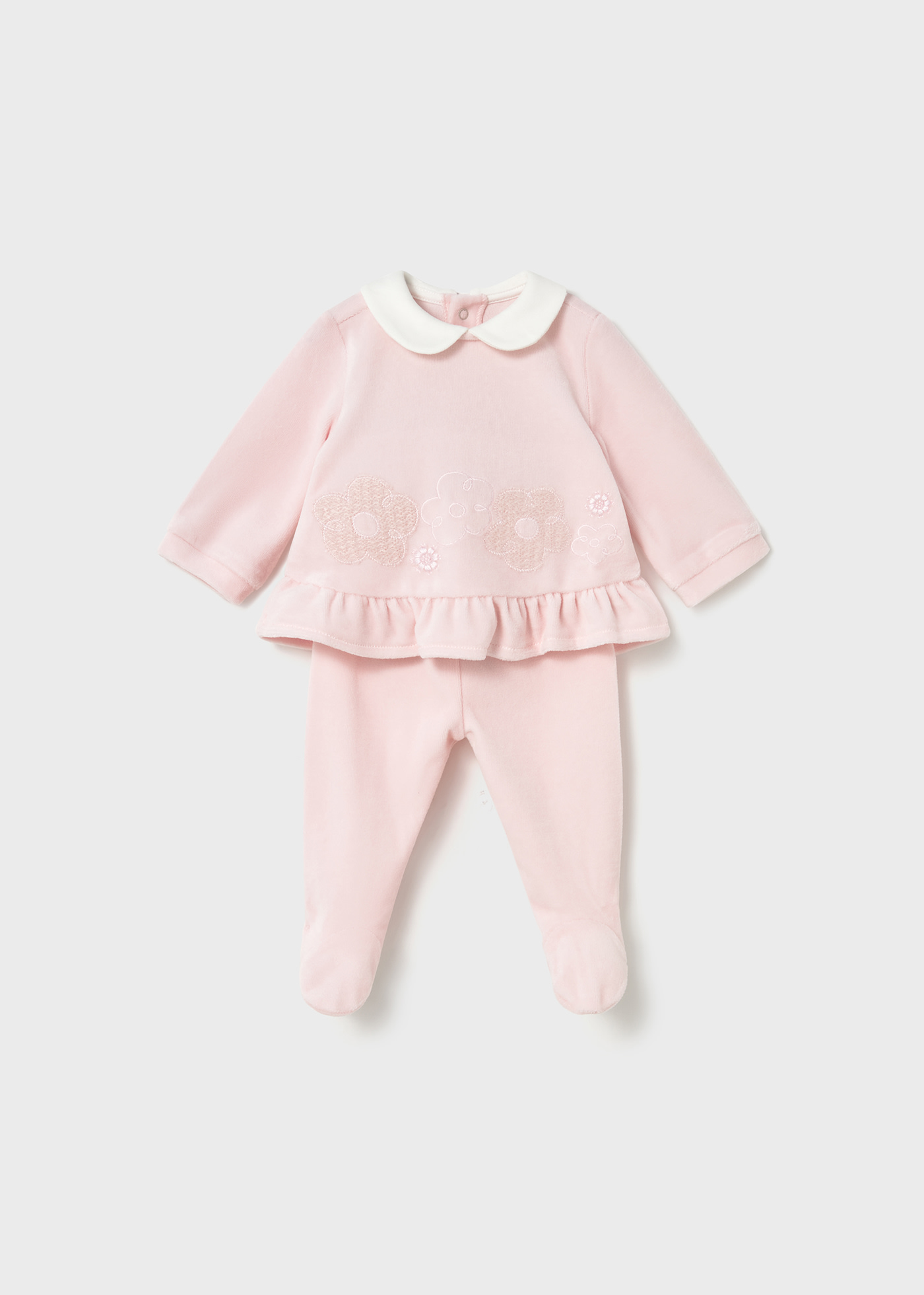 Newborn Girl Velour Set