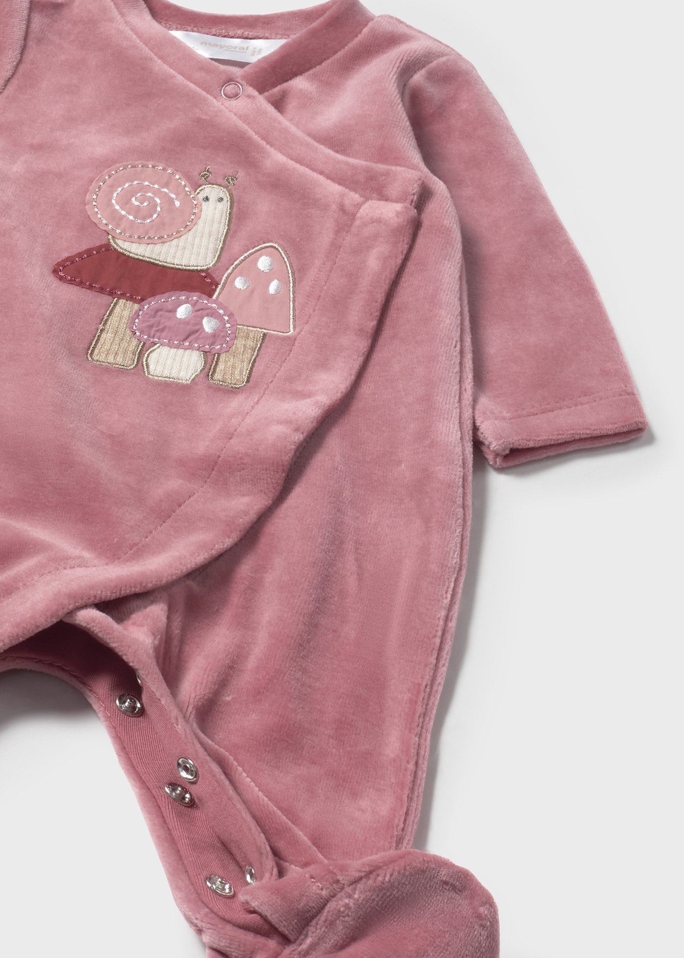 Set 2 babygrows aveludados recém nascida