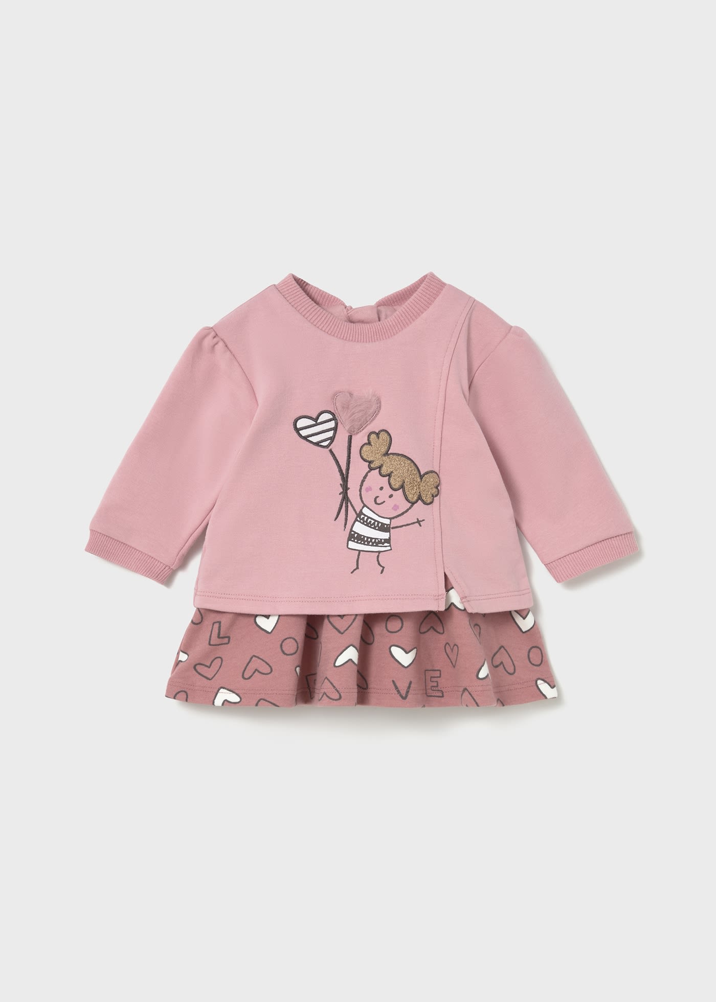 Newborn combined doll dress