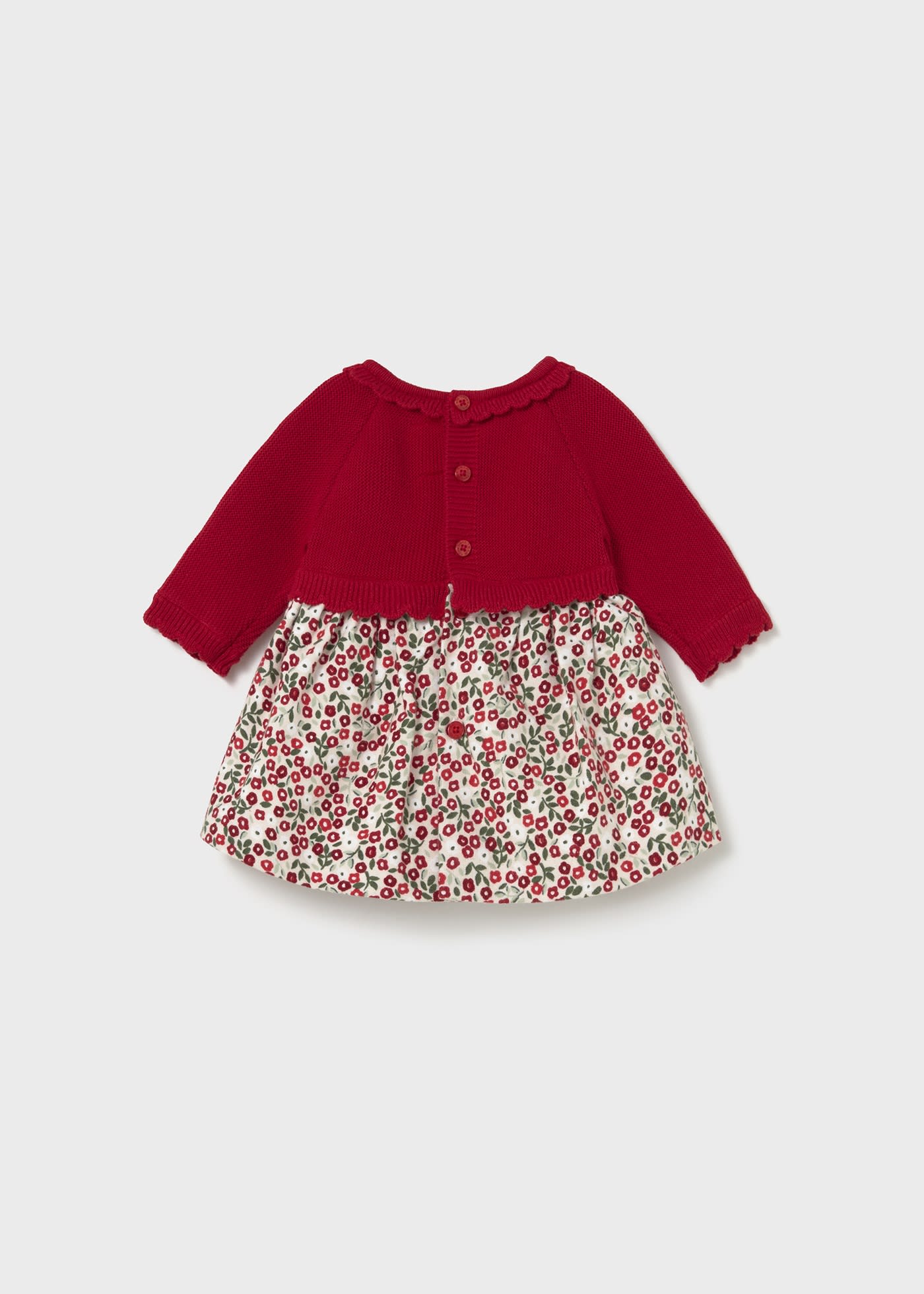 Newborn Girl Knit Printed Dress