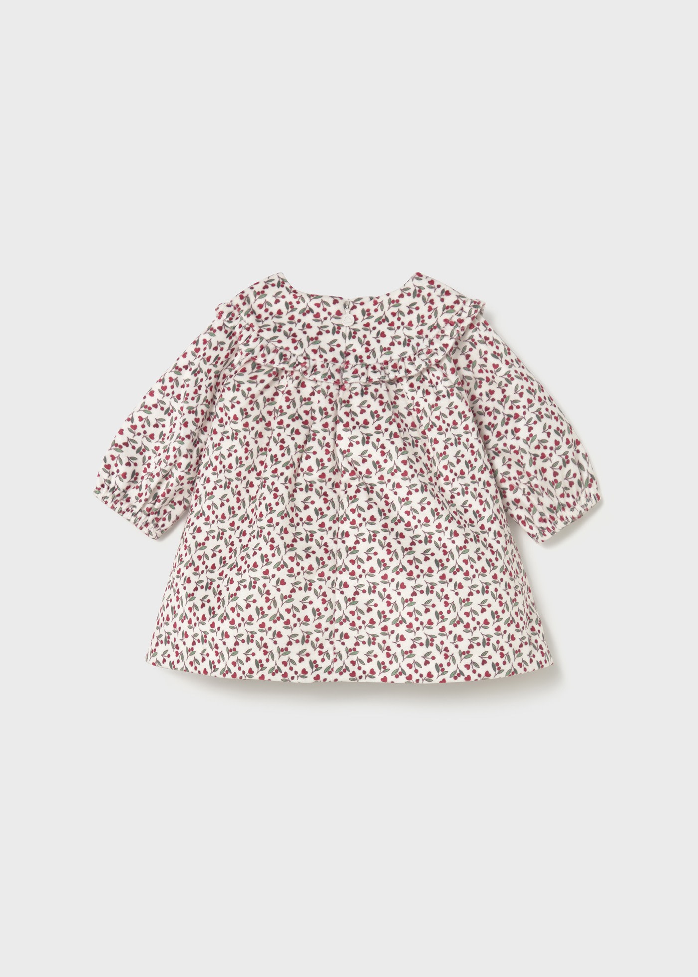Vestido terciopelo estampado recién nacida