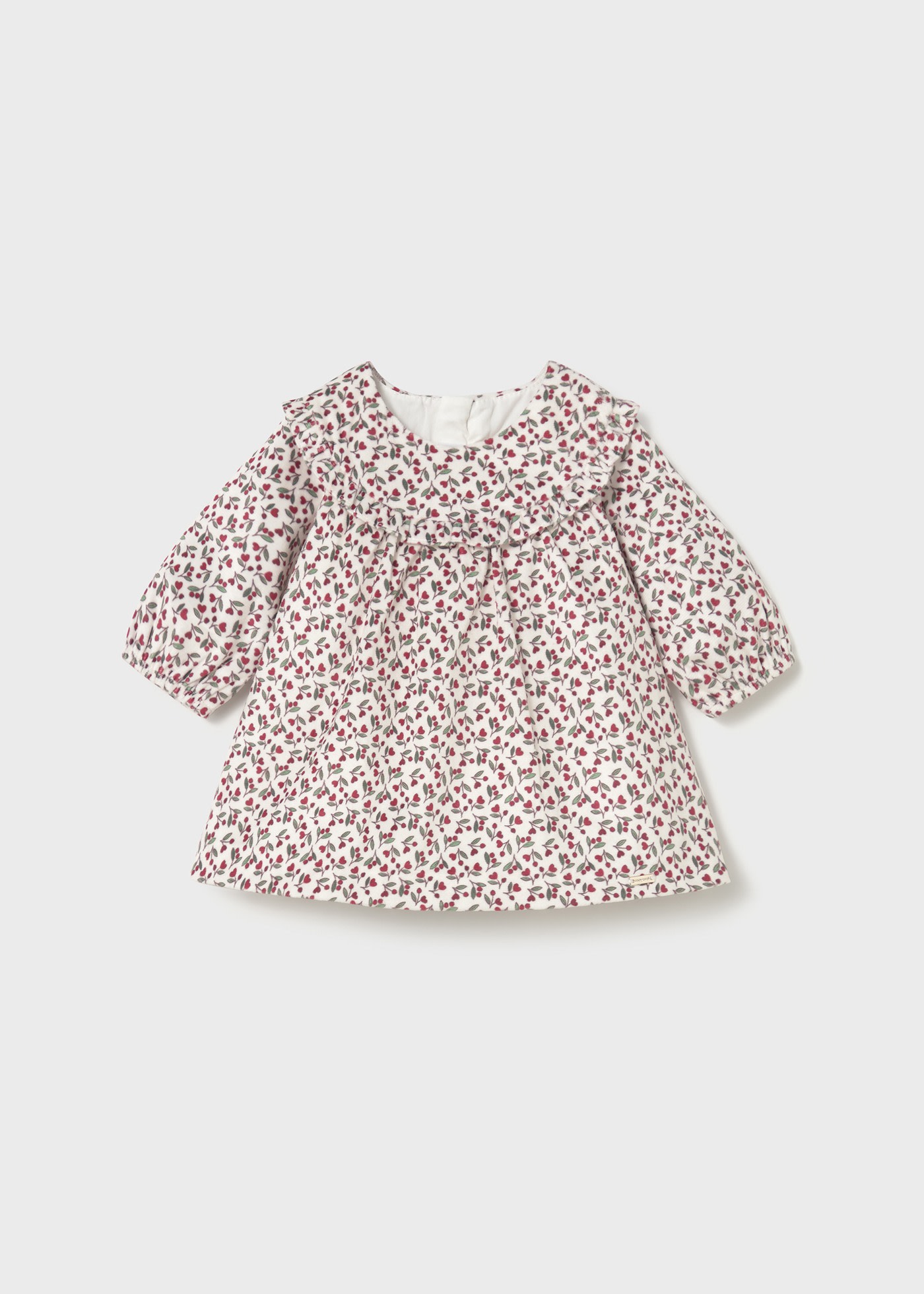 Vestido terciopelo estampado recién nacida