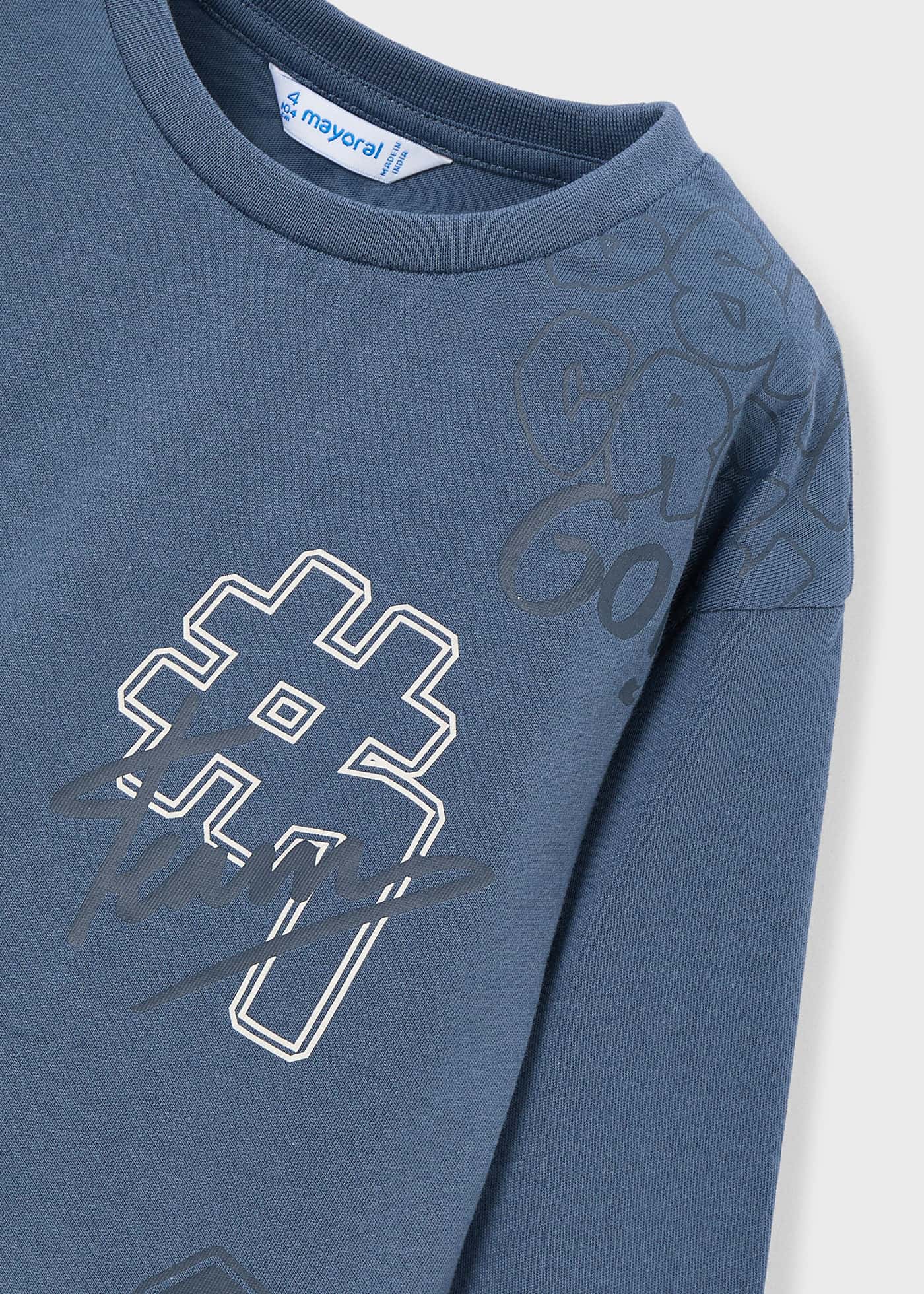 Girls long sleeved print shirt