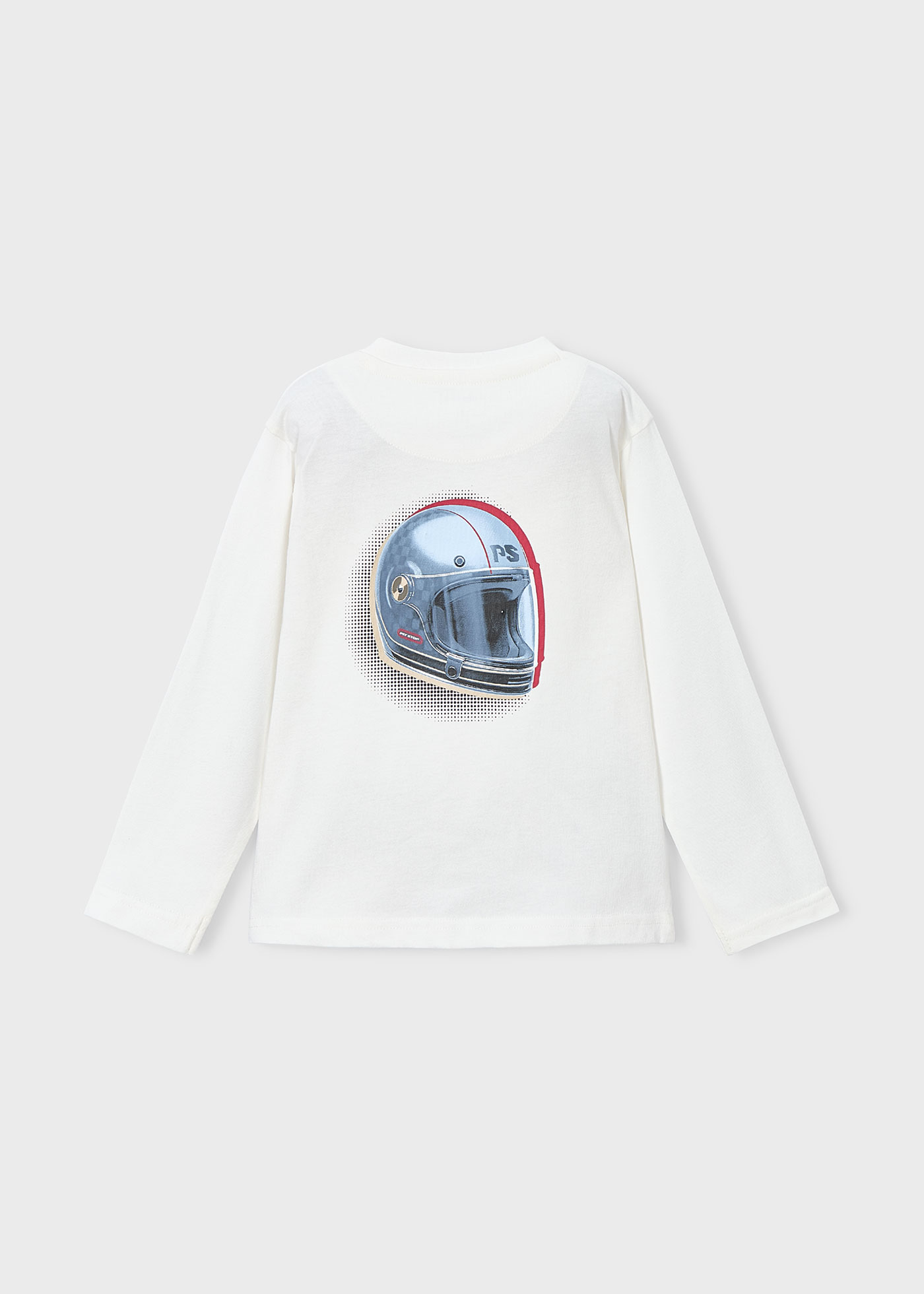 Boys helmet motif t-shirt
