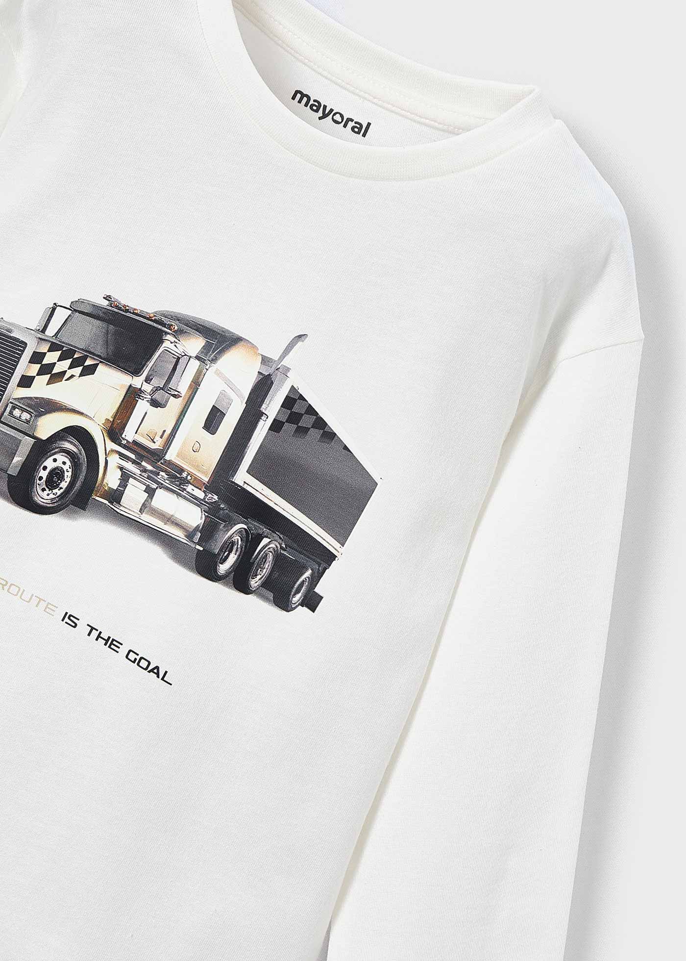 Boys long sleeved lorry shirt