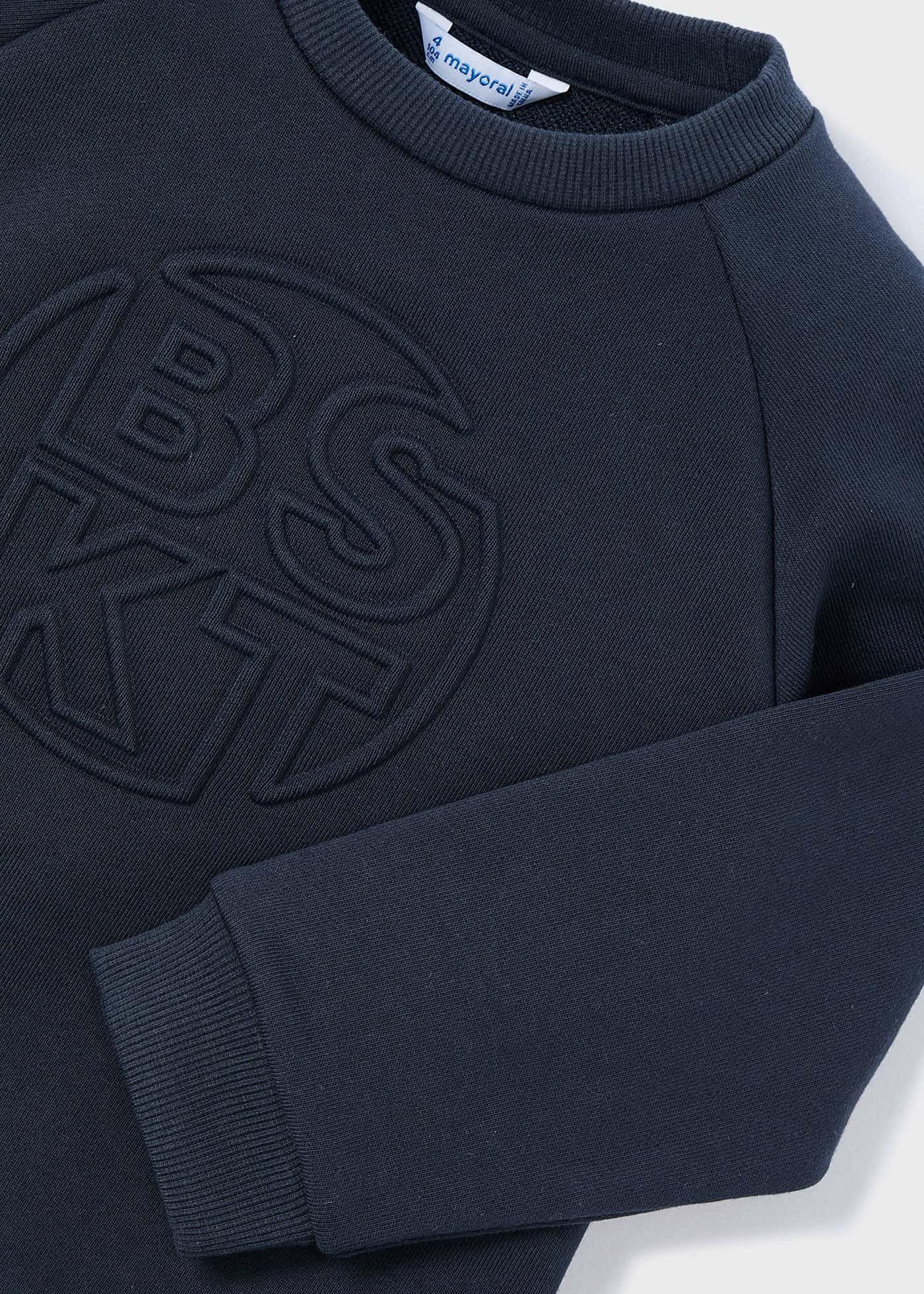 Sweatshirt Motorrad in Relief Jungen
