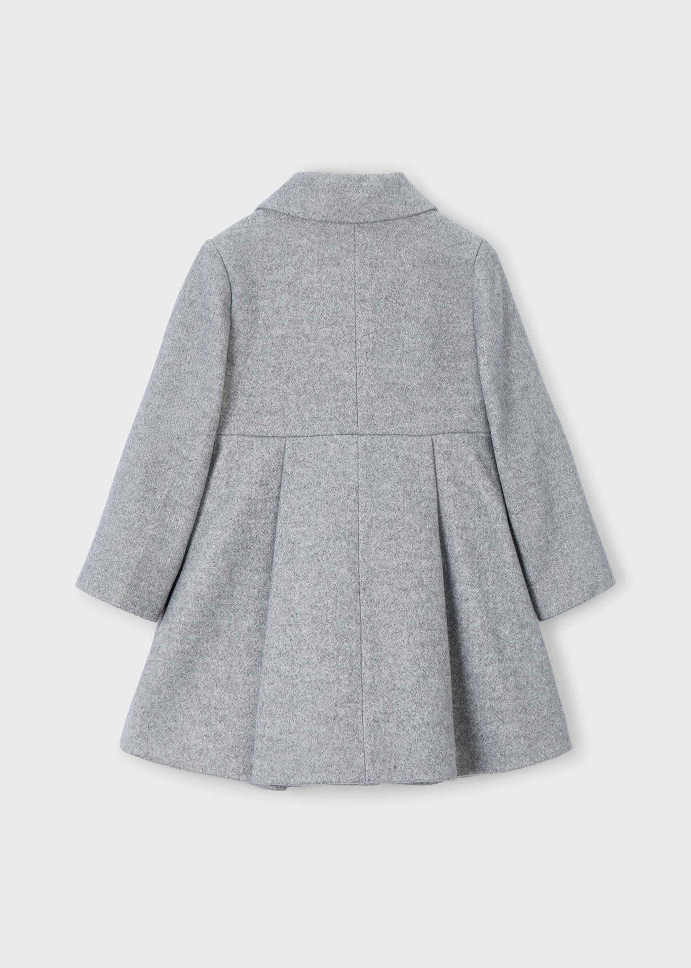 Палто от гладка материя за момиче