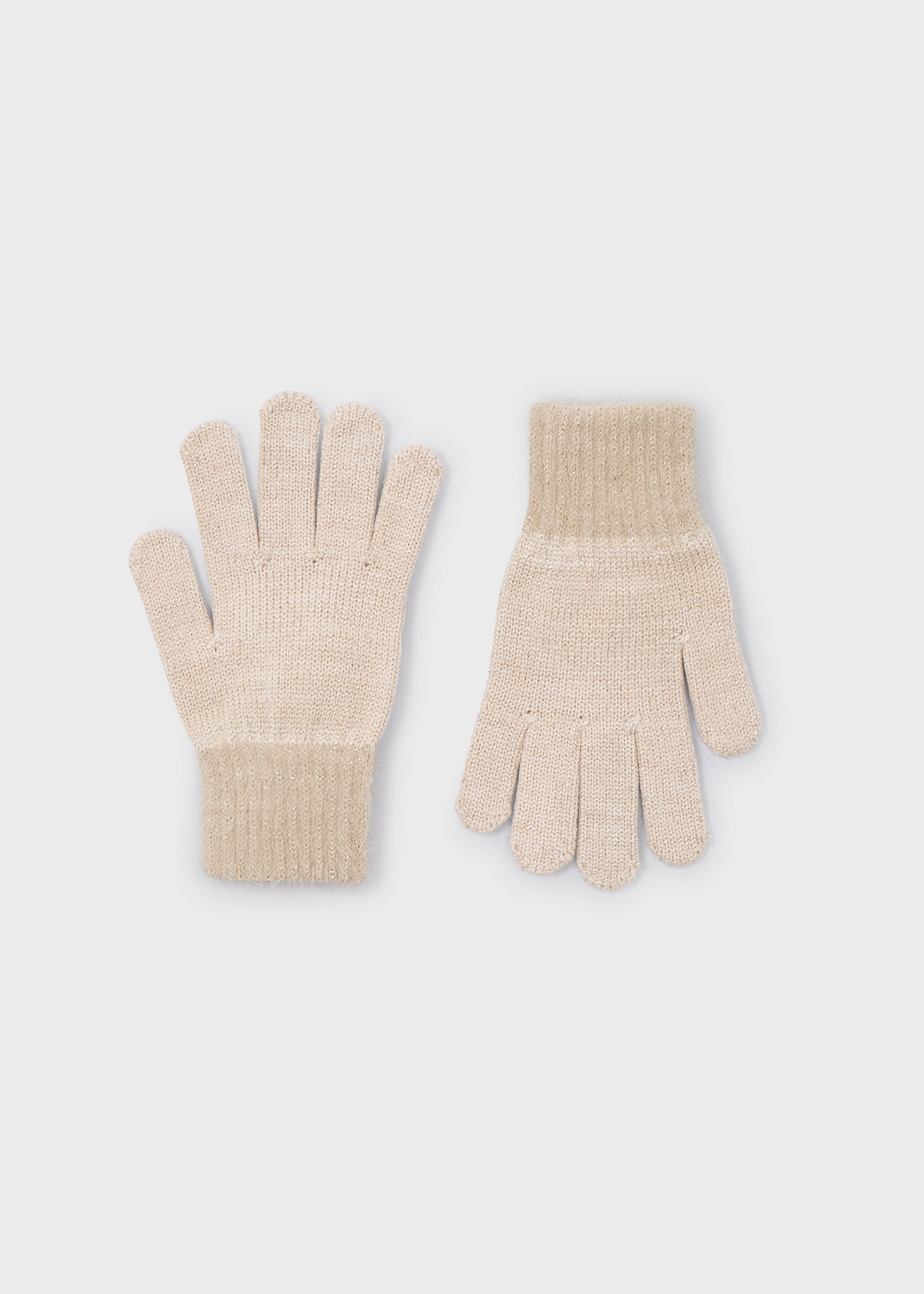 Girl Faux Fur Knit Gloves