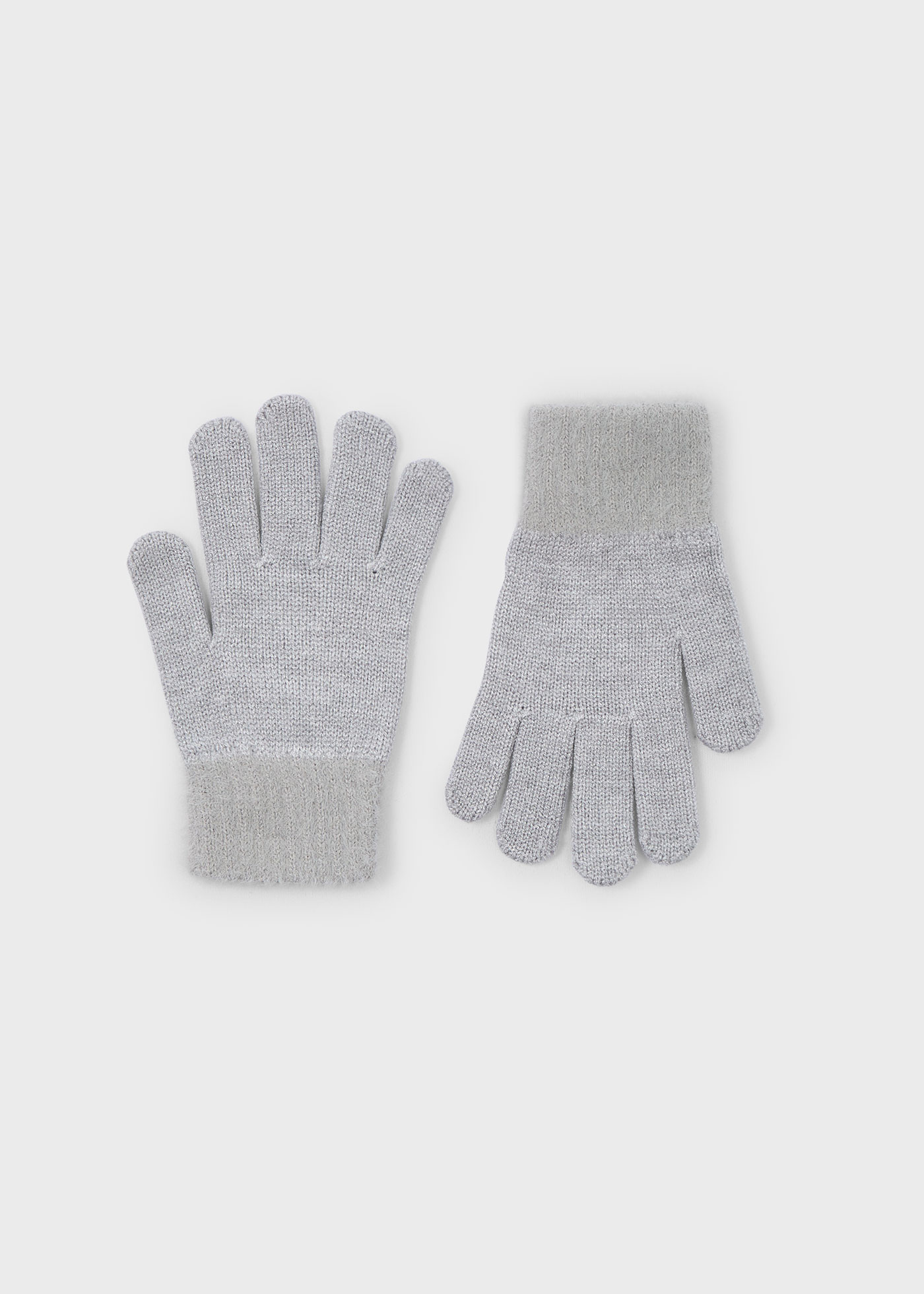 Girl Faux Fur Knit Gloves