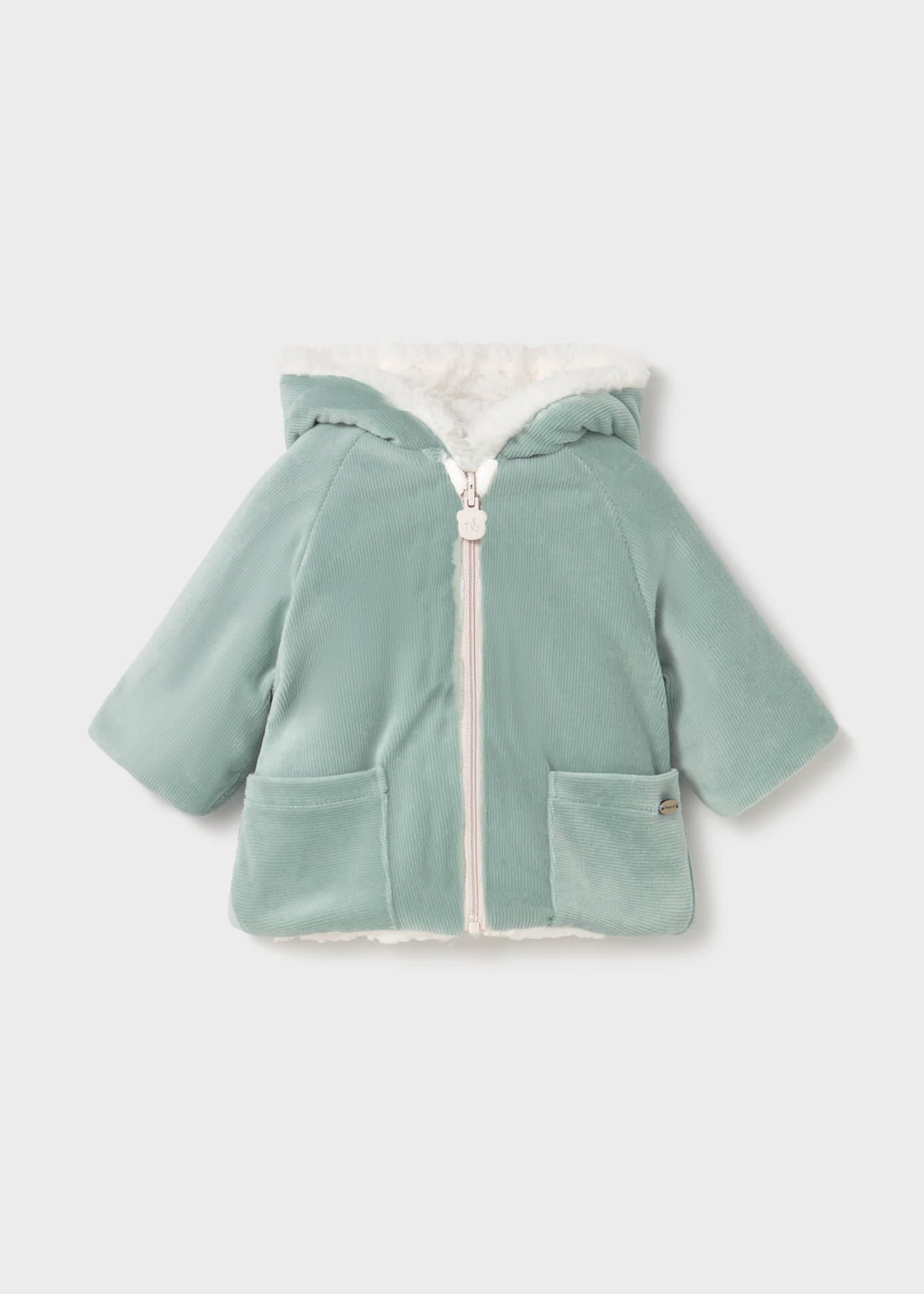 Newborn reversible sheepskin coat
