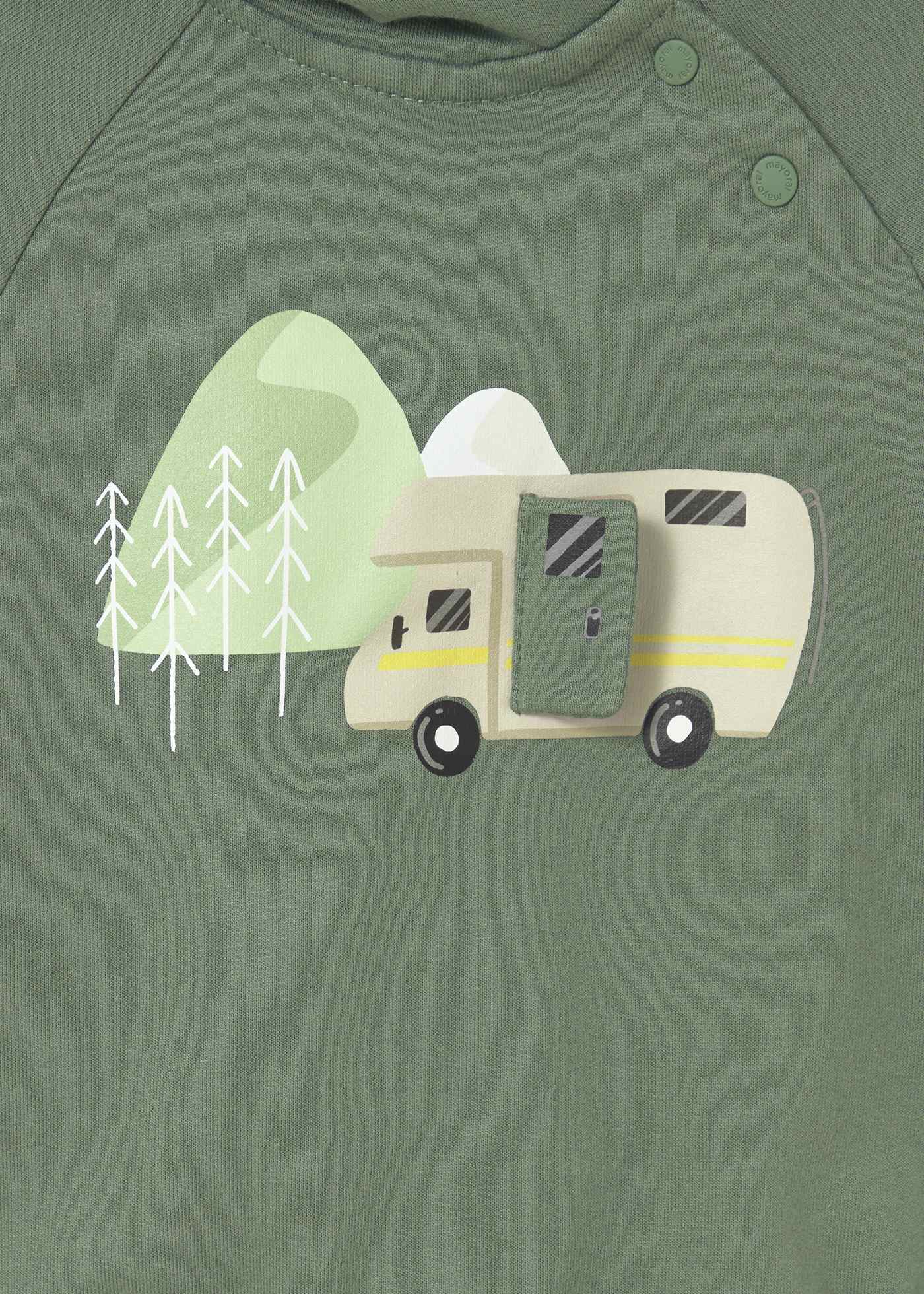 Bluza interaktywna z kapturem dla niemowlęcia Bluza interaktywna z kapturem dla niemowlęcia