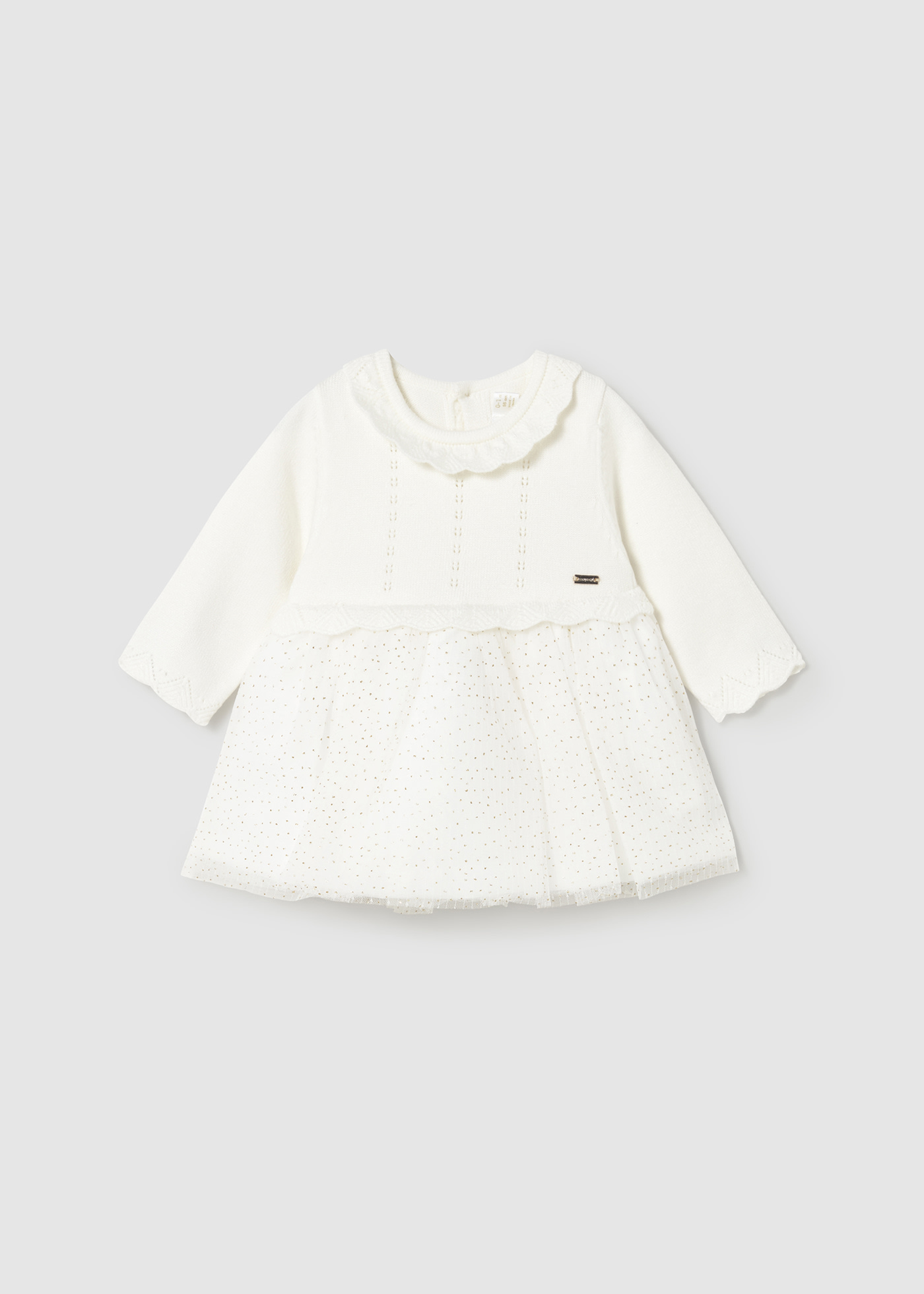 Robe tricot et tulle nouveau-né