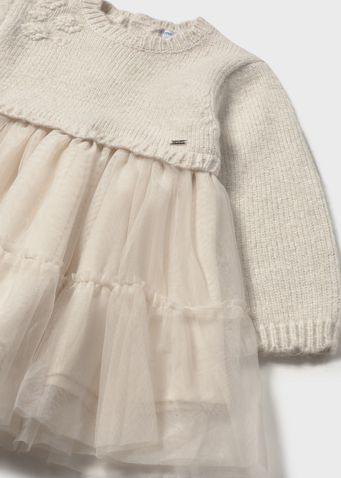 Vestido combinado tricot bebé