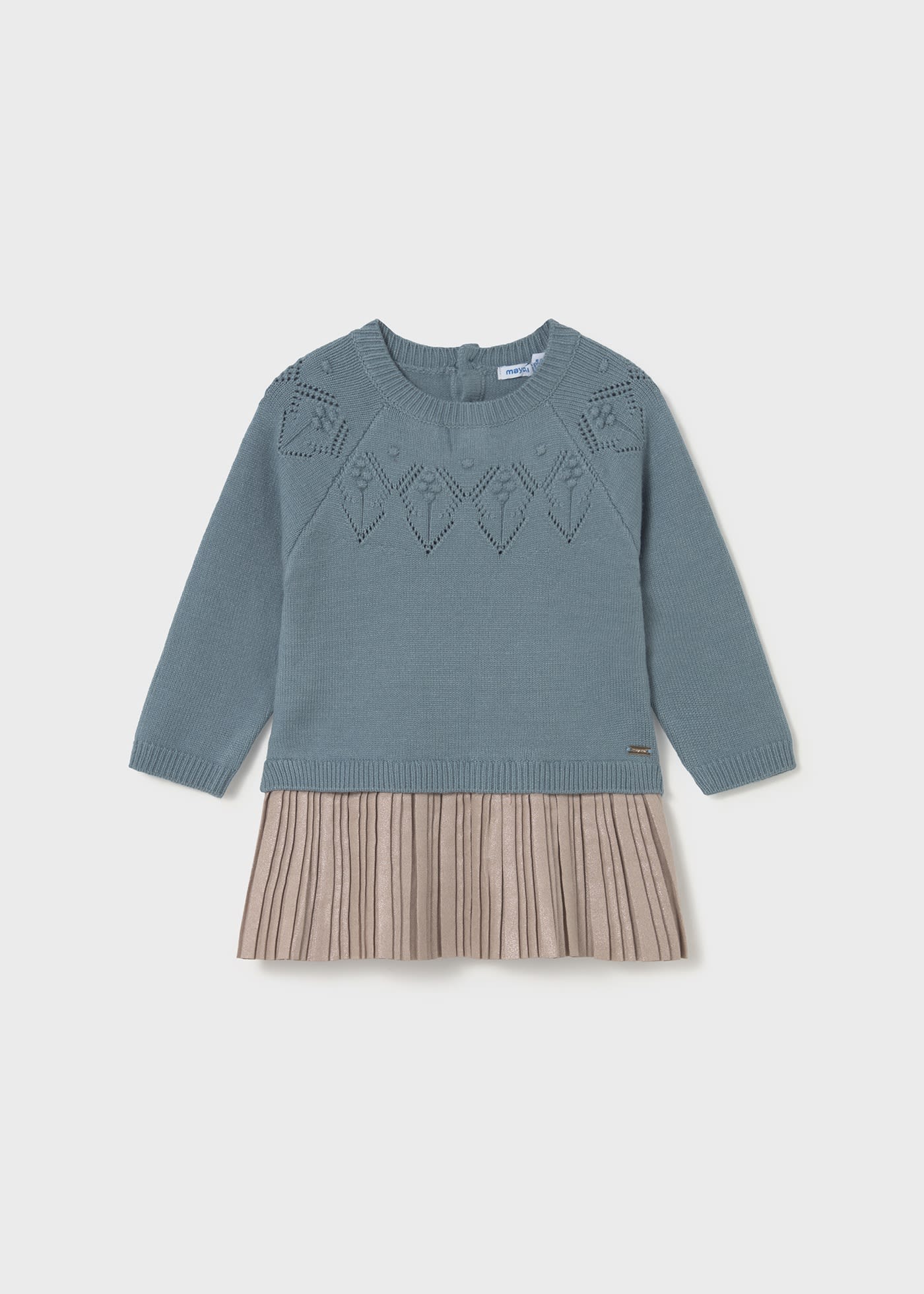 Robe combinée tricot bébé