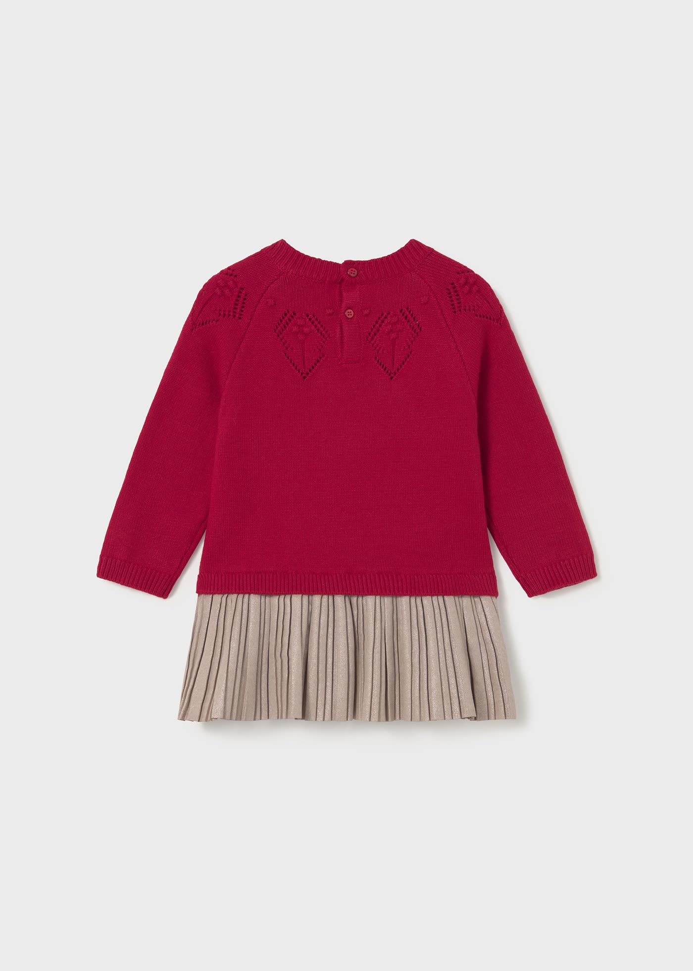 Baby combined knitted dress
