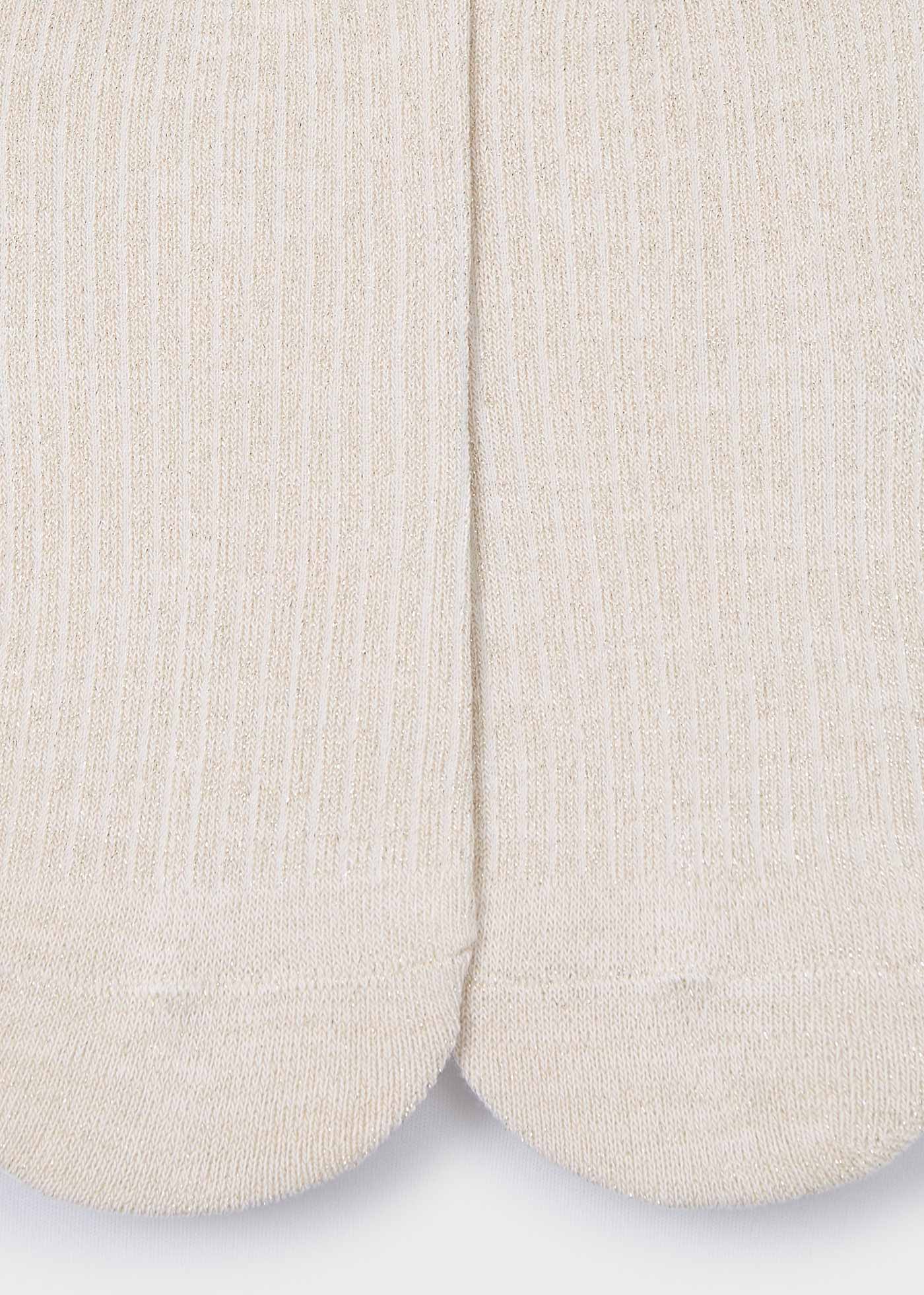Leotardo lurex canalé niña