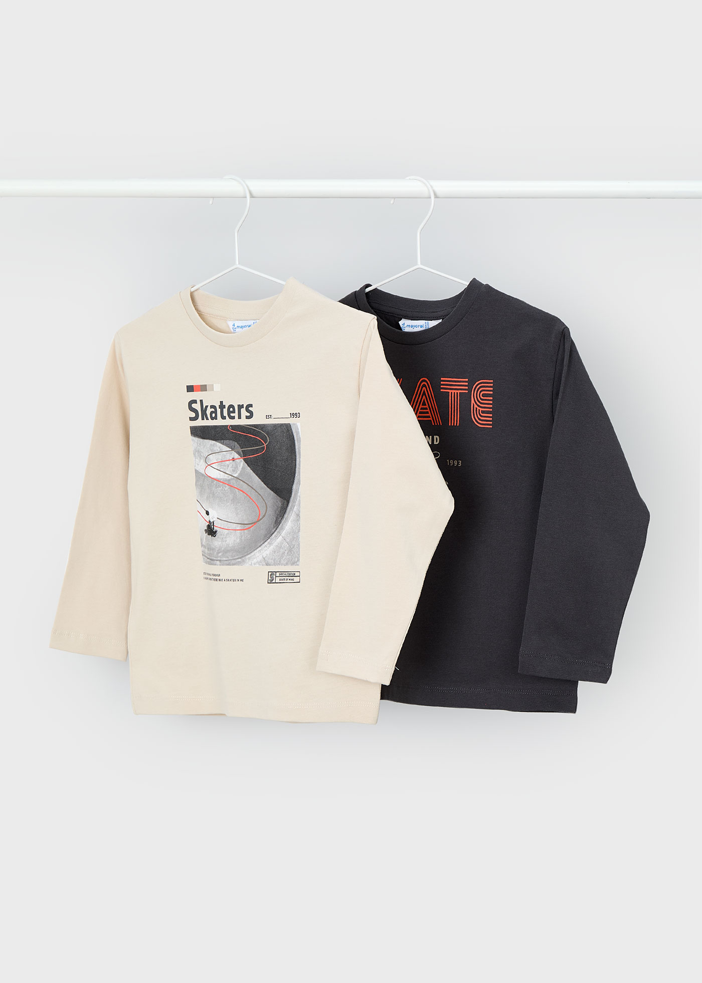 Boys set of 2 long sleeved skate shirts