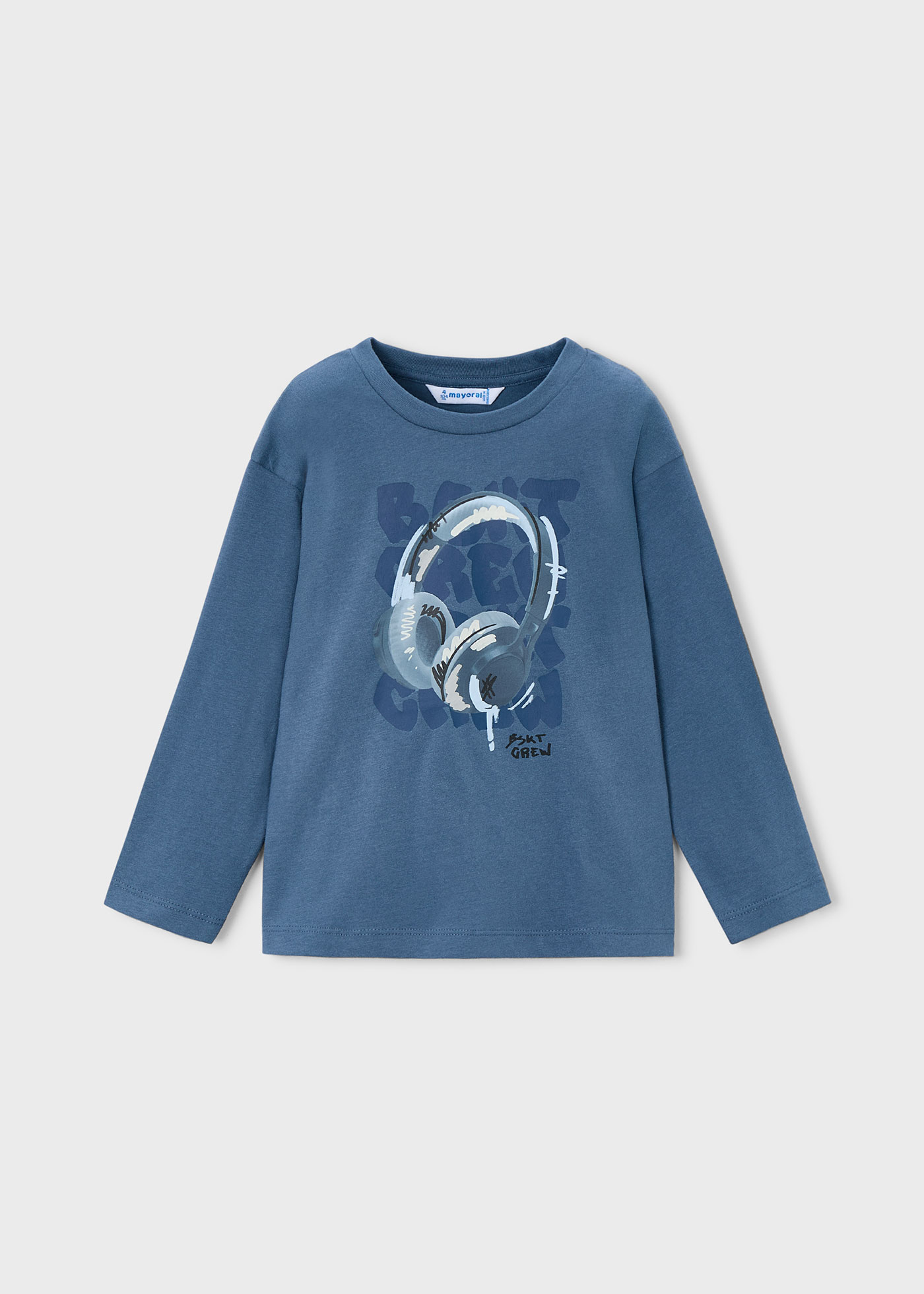 Boys long sleeved headphone shirt