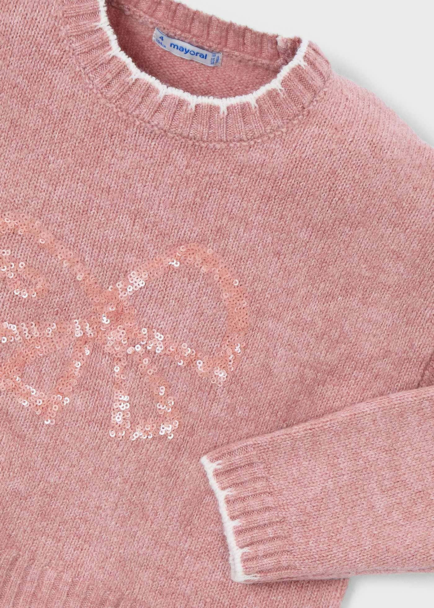 Jersey bordado lentejuelas niña