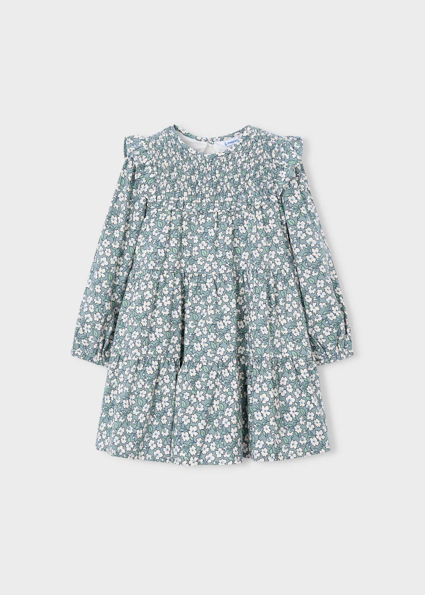 Vestido viella estampado niña
