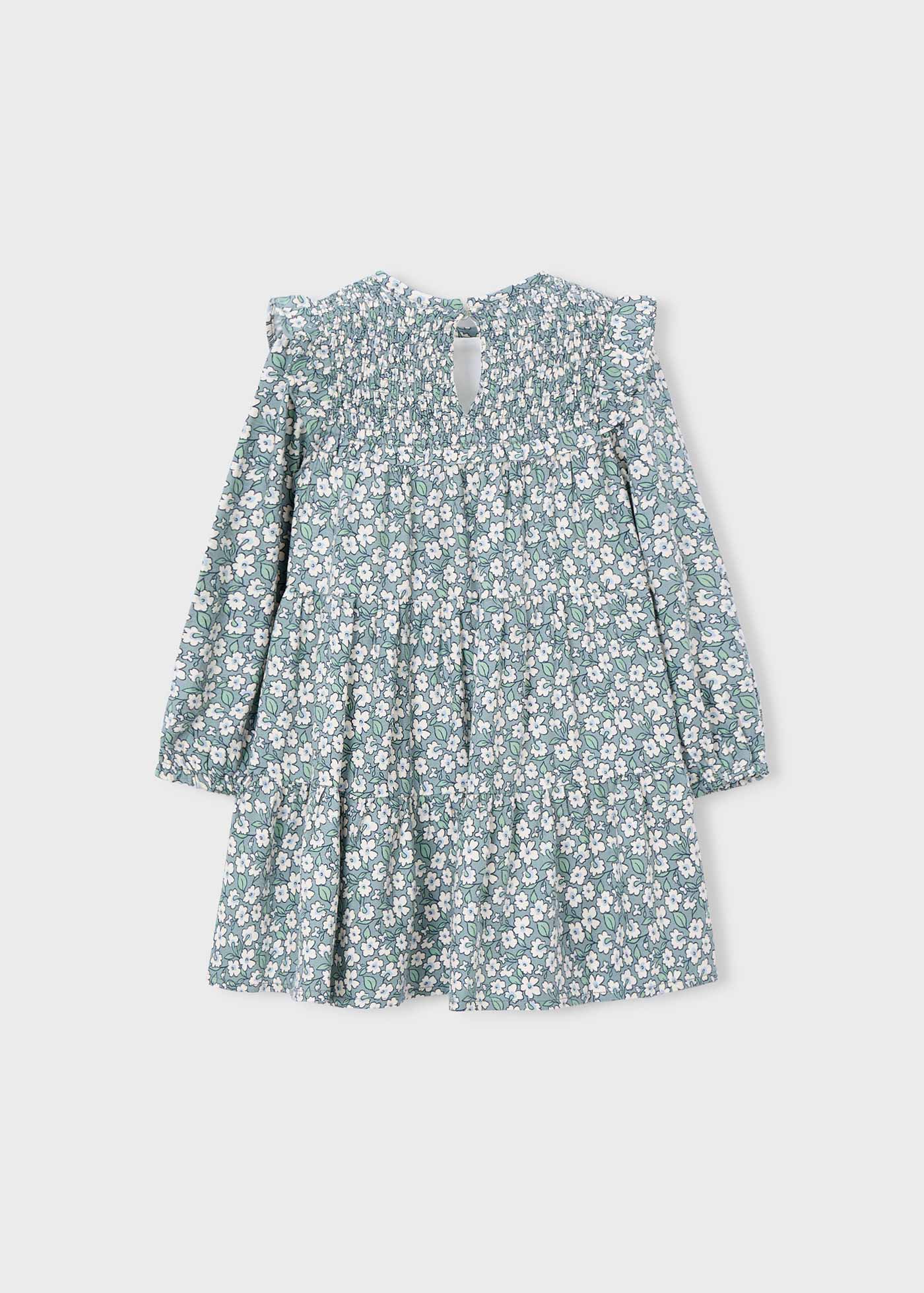 Vestido viella estampado niña