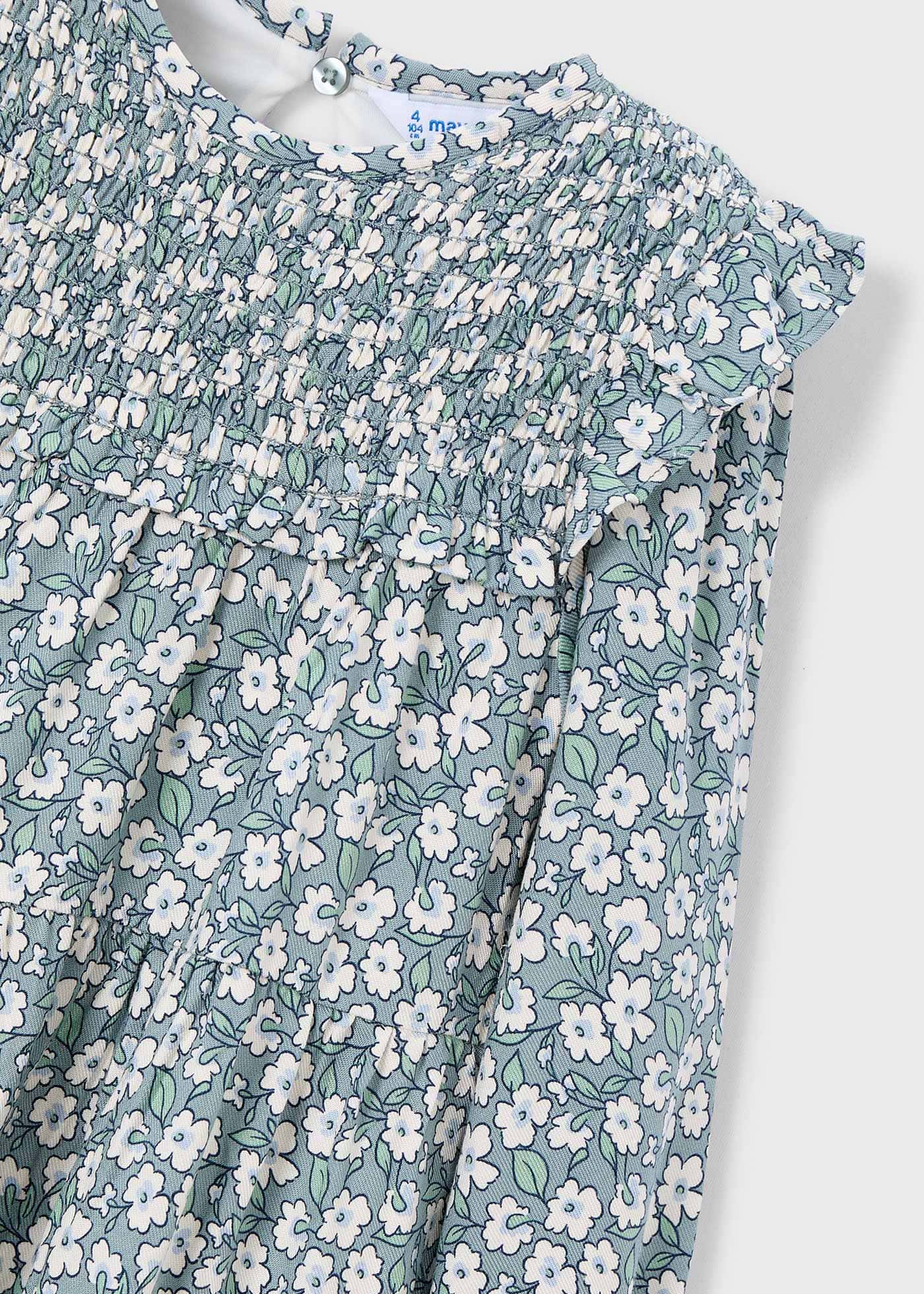 Girls viyella print dress