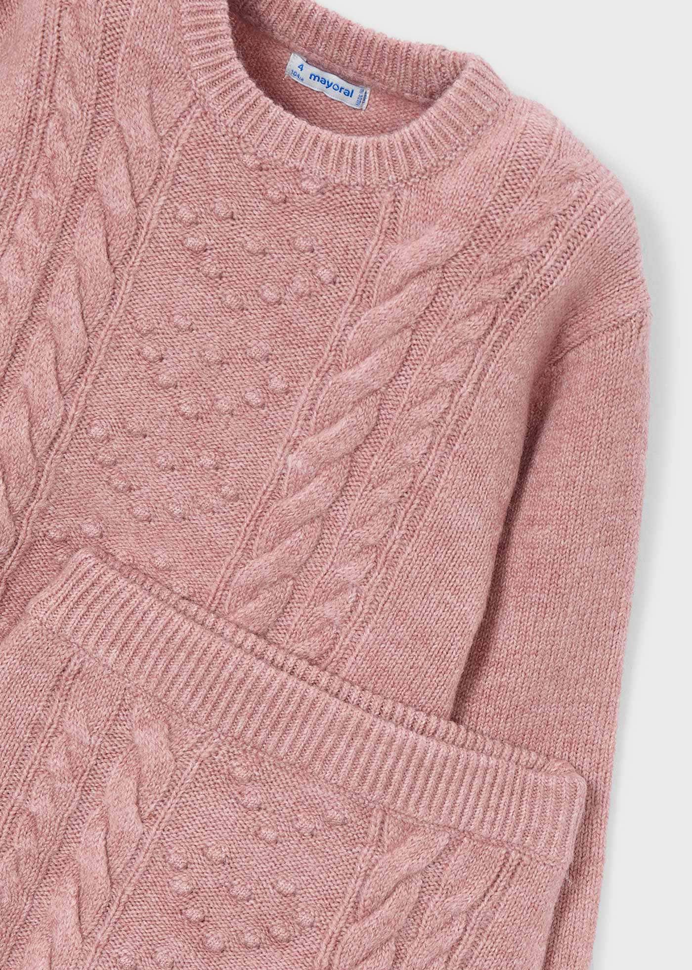 Girls knitted skirt and jumper set