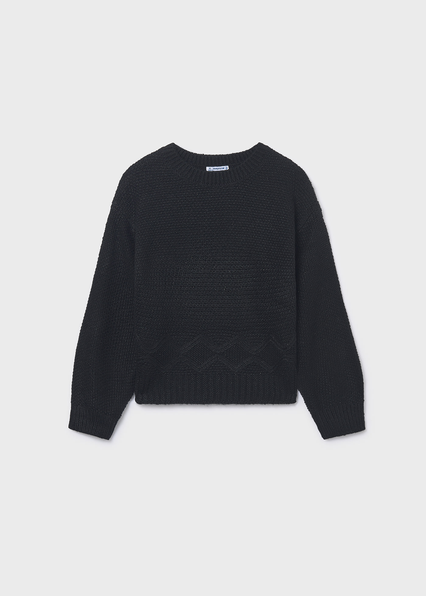 Girls metallic yarn jumper