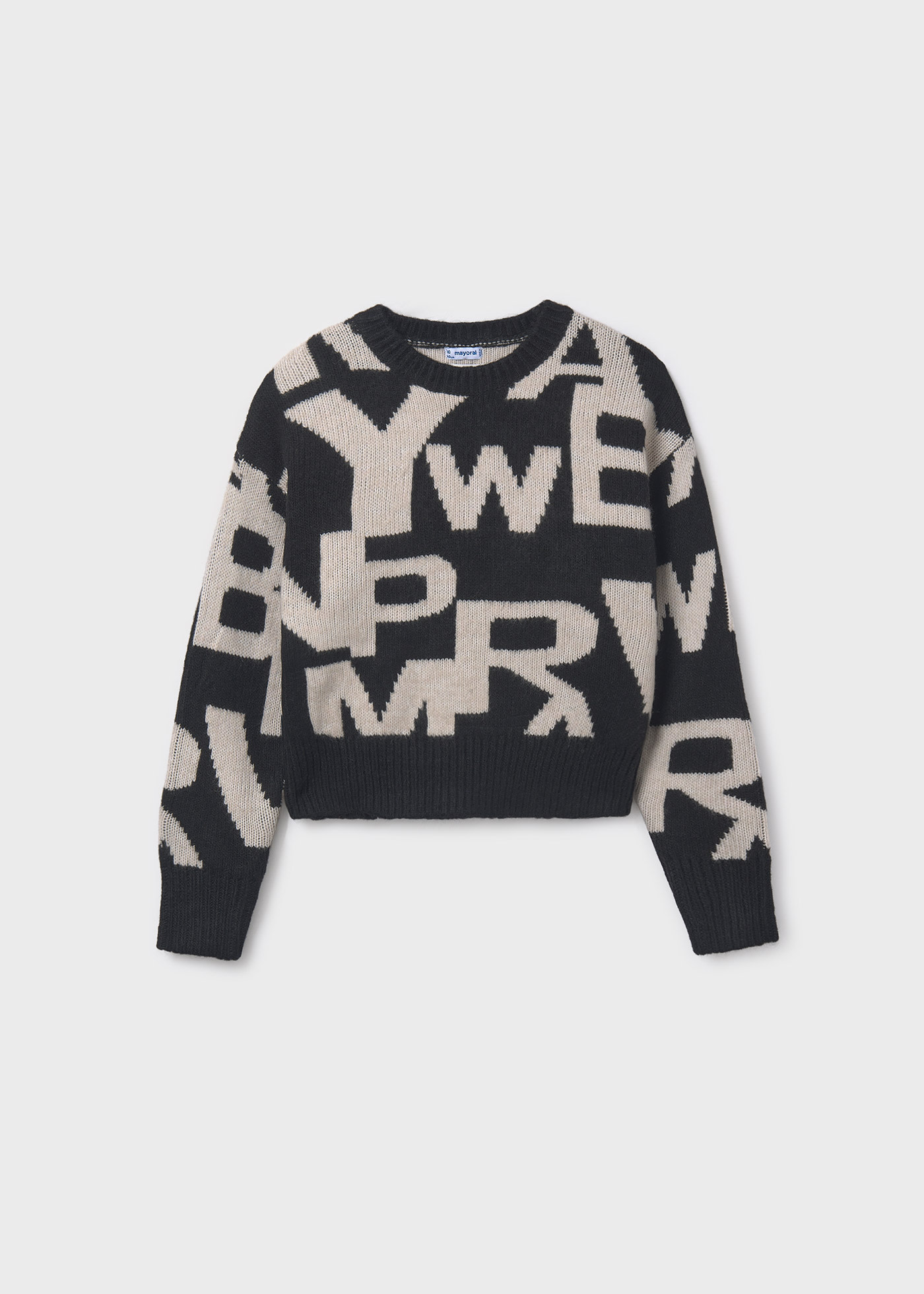 Girls jacquard jumper
