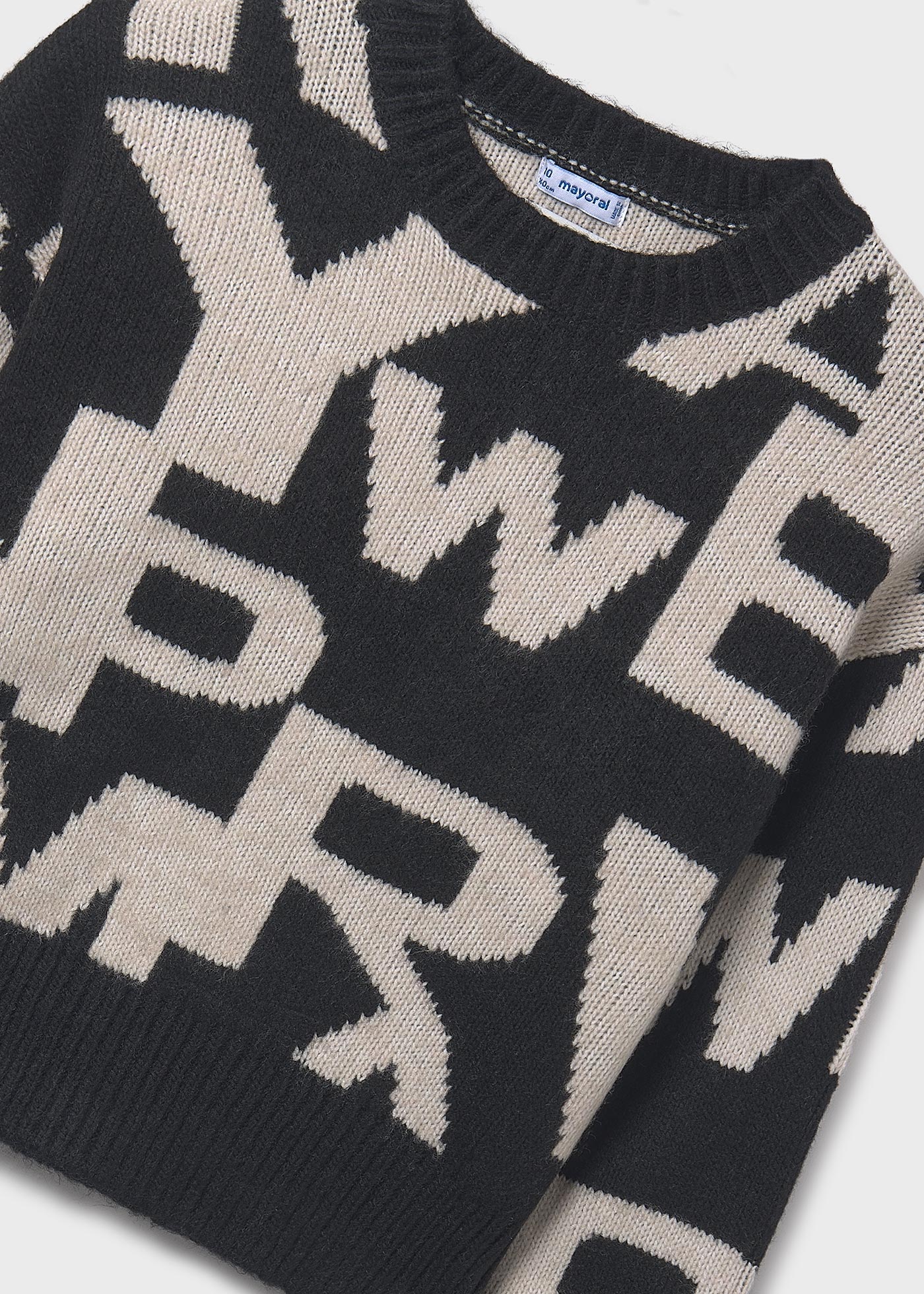 Pulover jacquard fata