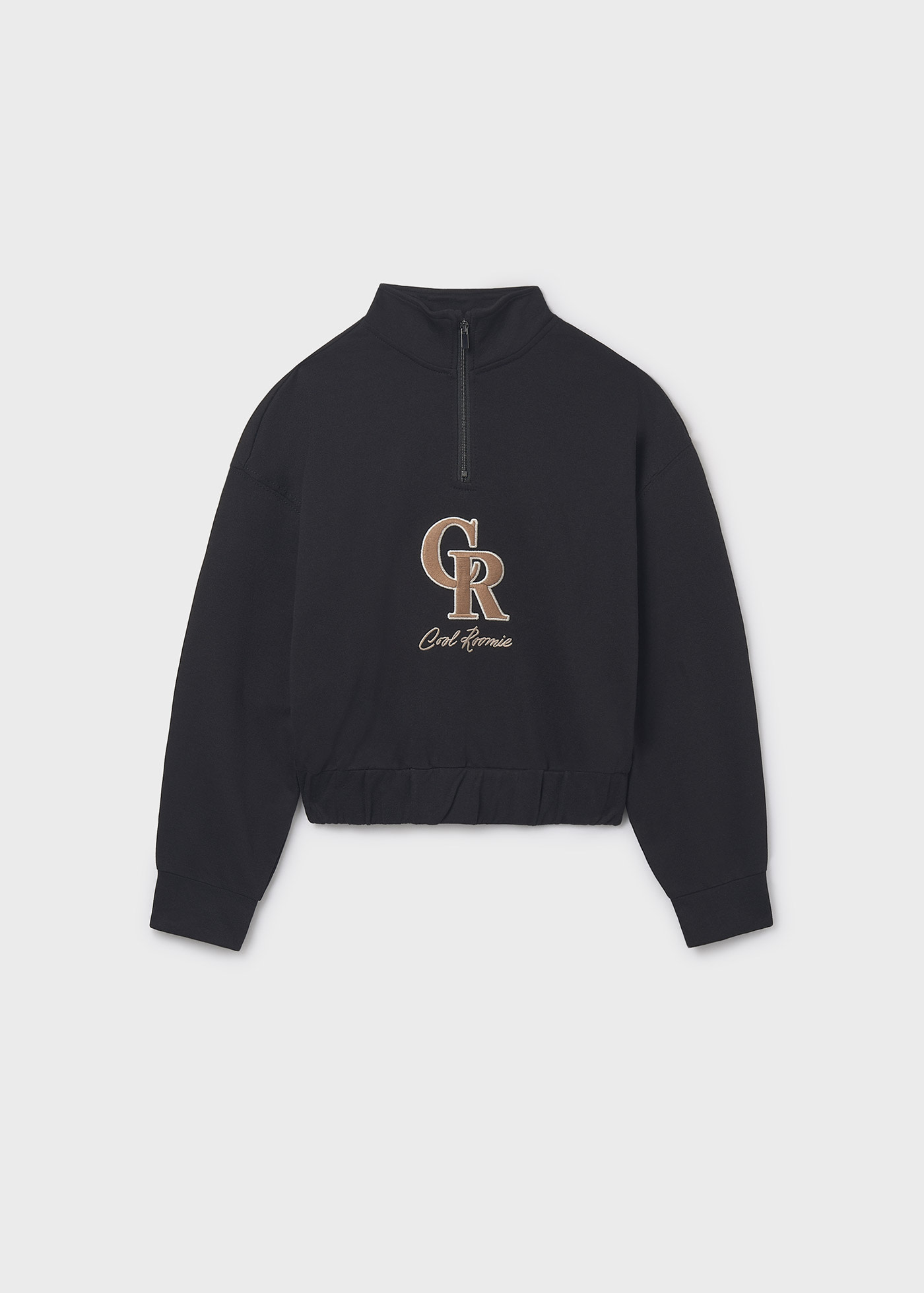 Girls embossed letter jumper