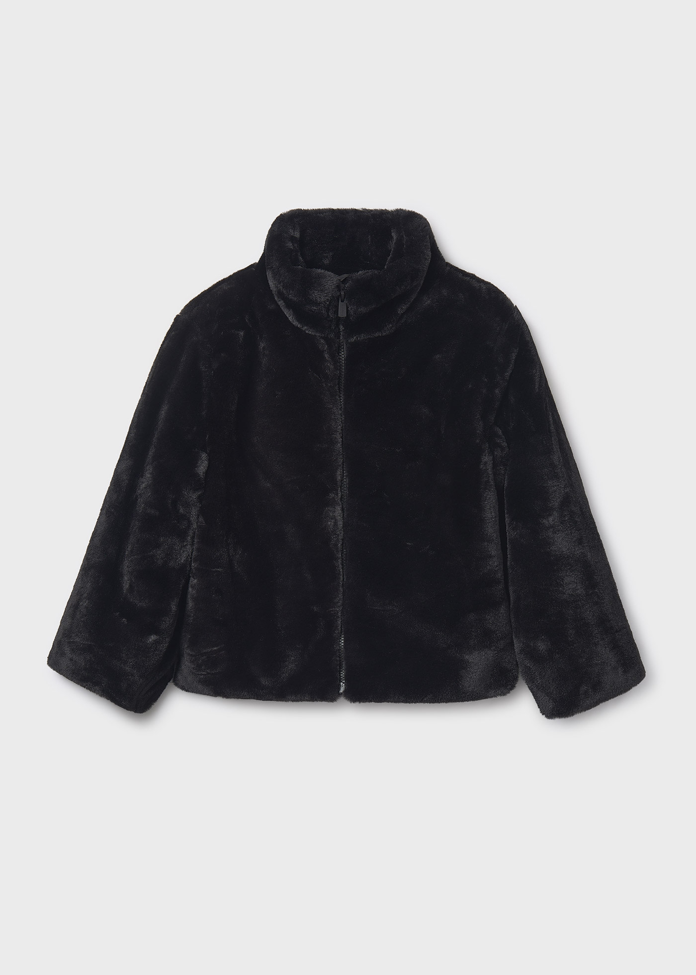 Палто с косъм за момиче