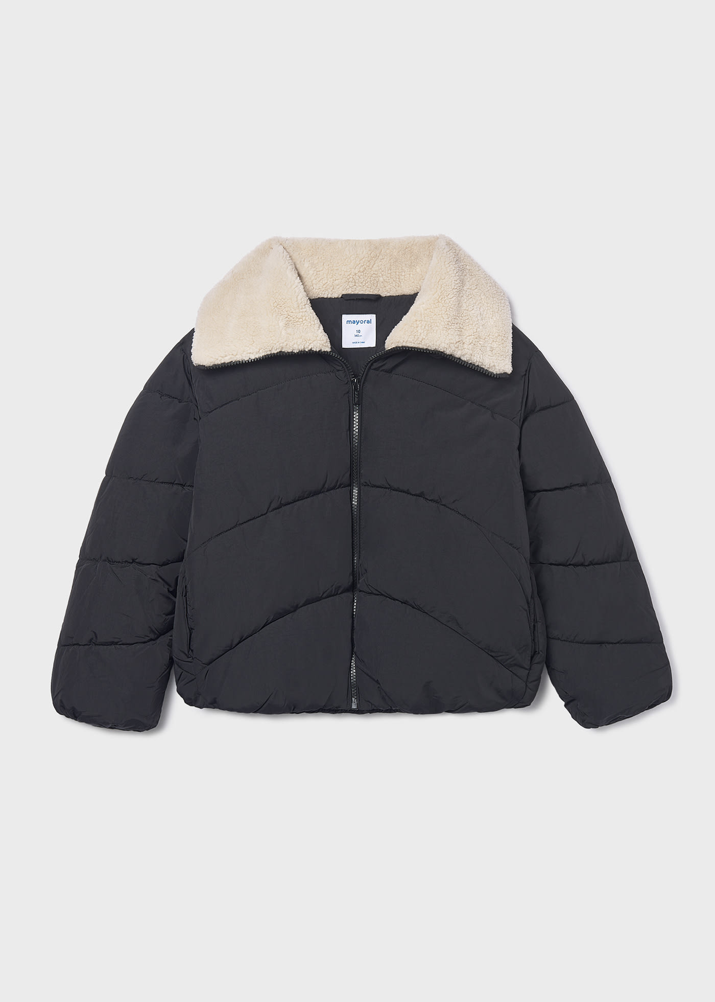 Winterjacke Kragen Lammfellimitat Teenager Mädchen