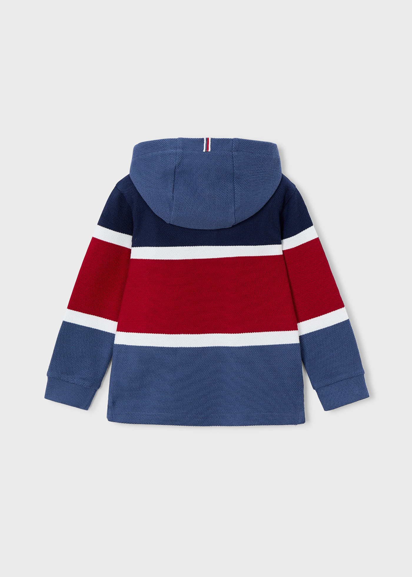 Boy structured polo hoodie