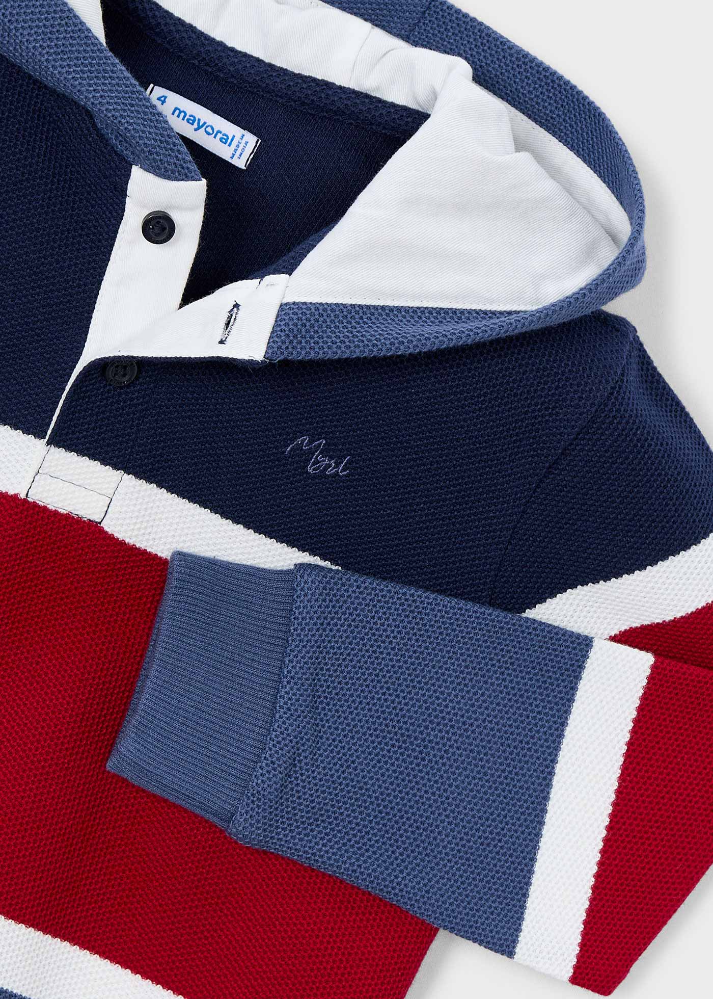 Boy structured polo hoodie