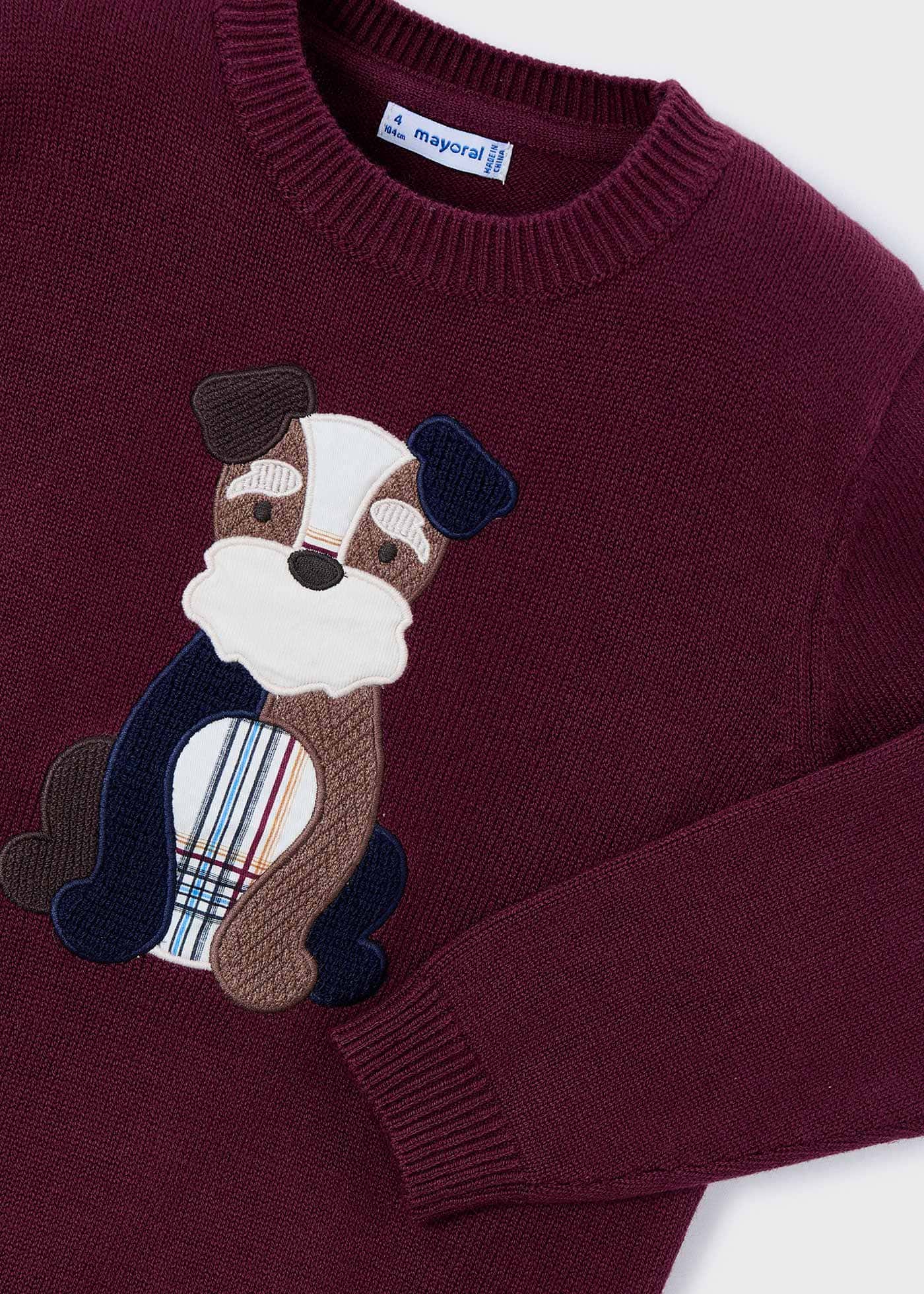 Pull applique garçon